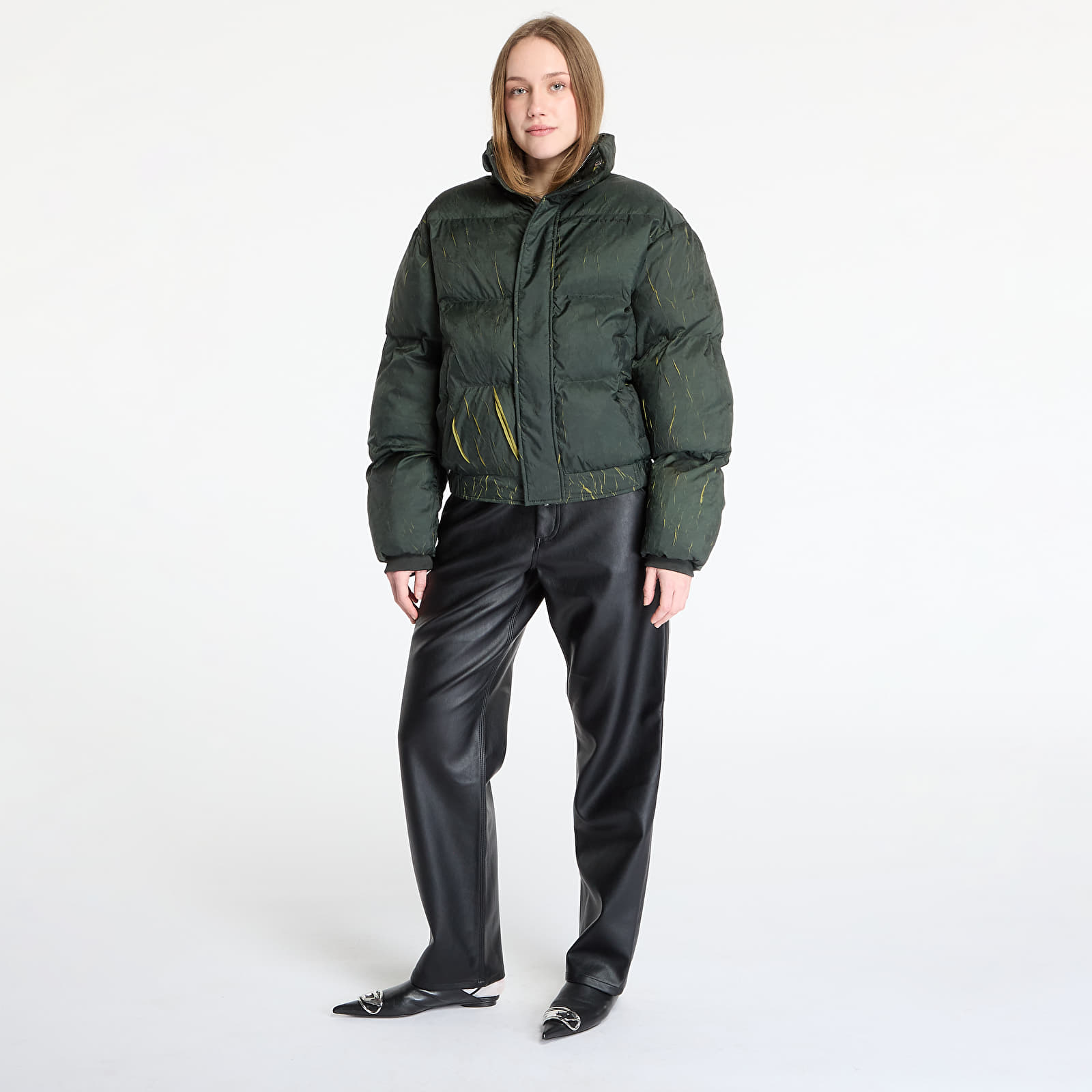 Moške jakne Daily Paper Renako Puffer Jacket Jet Black