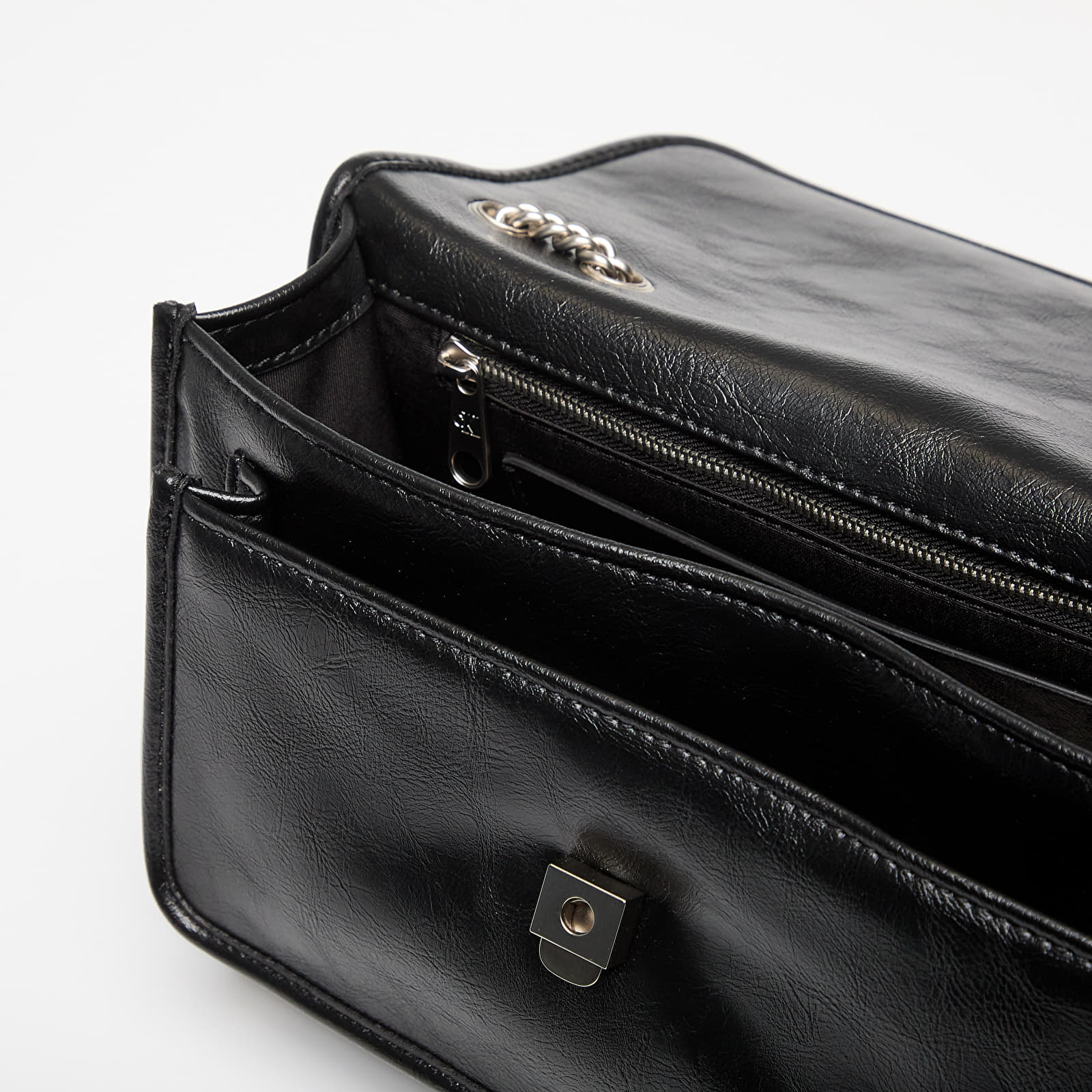 Torby na ramię Calvin Klein Jeans Chain Flap Bag Black