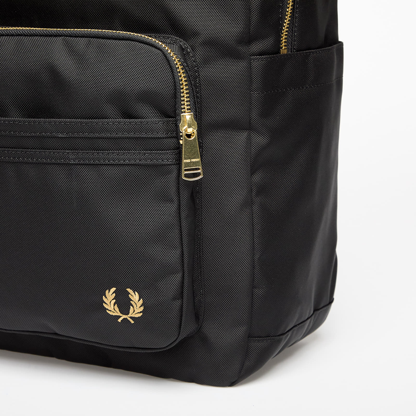 Men's Backpacks FRED PERRY Textured Nylon Backpack Black