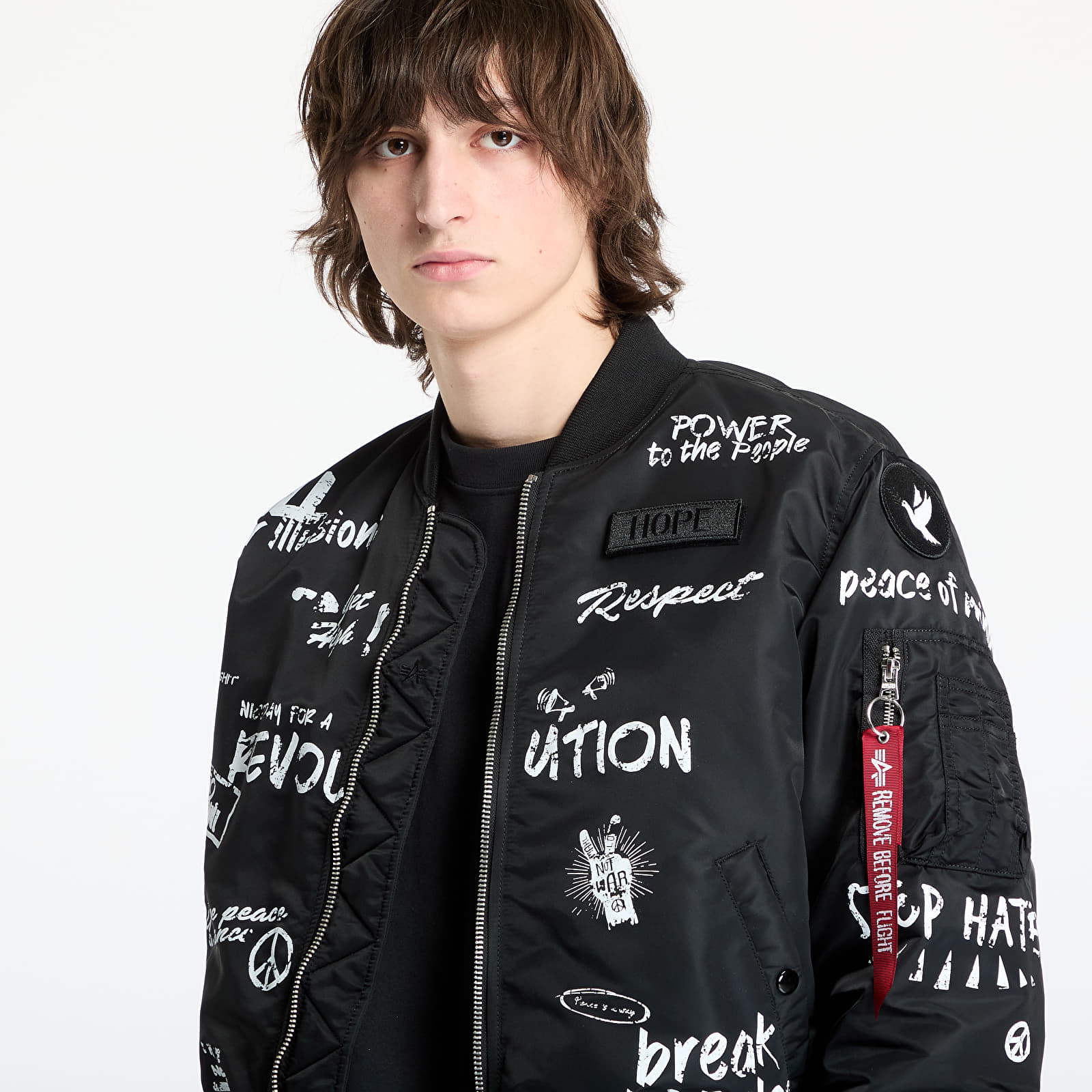 Jackets Alpha Industries MA-1 Peace Black