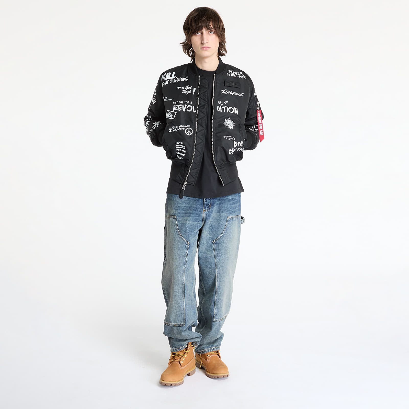 Jackets Alpha Industries MA-1 Peace Black