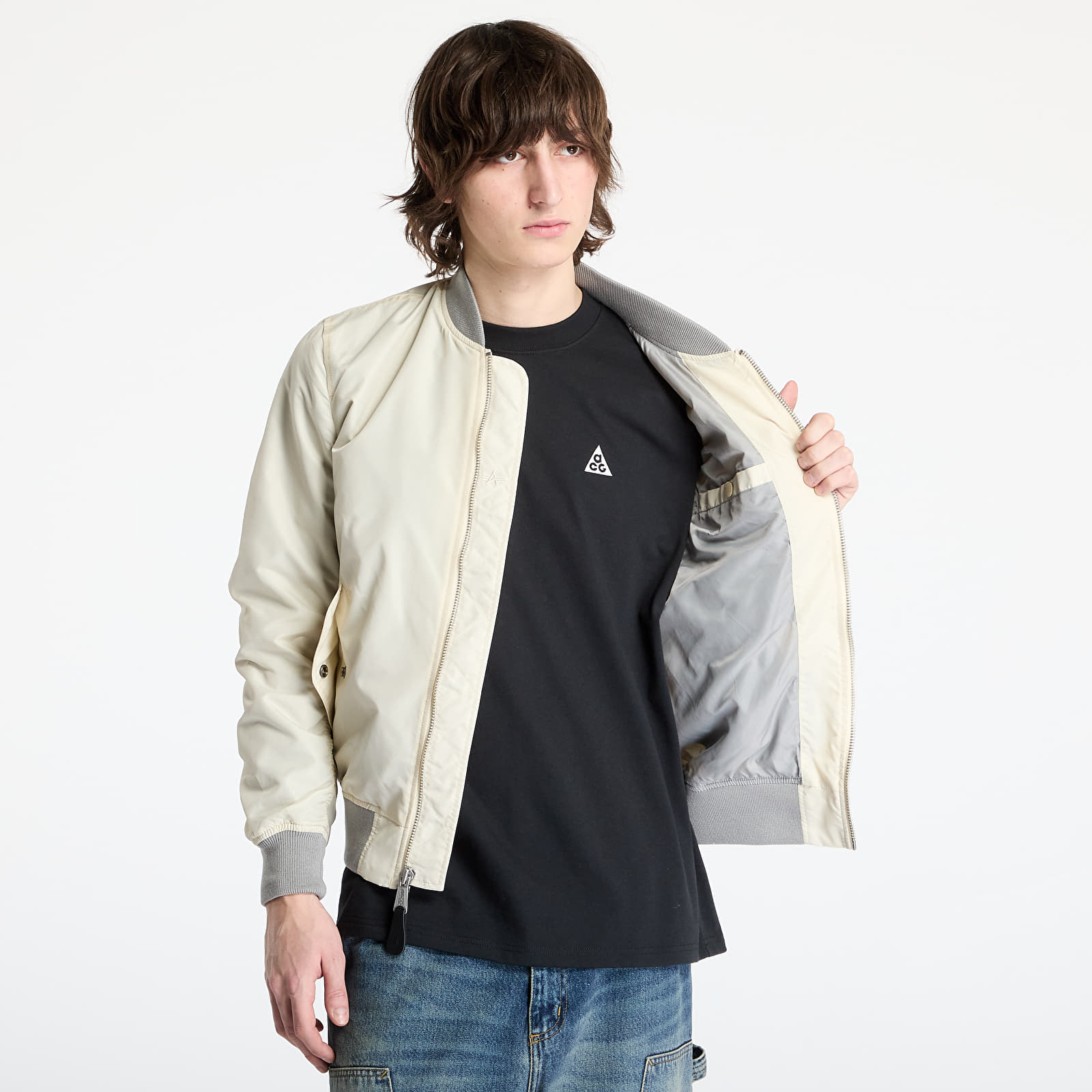Jacken Alpha Industries MA-1 TTC Two Tone Contrast Vintage White