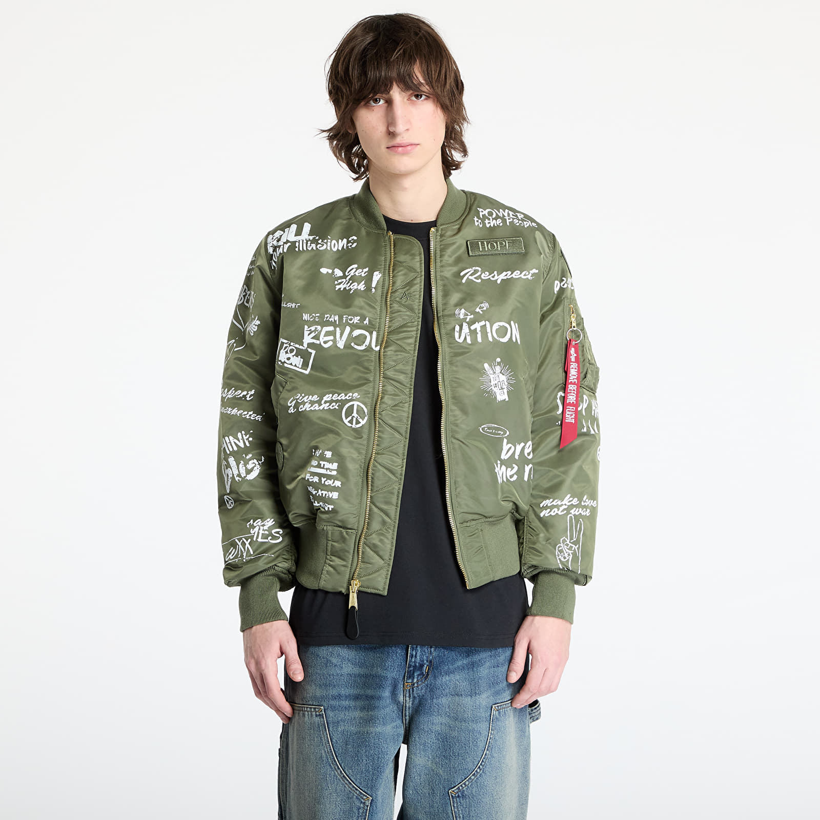 Joped Alpha Industries MA-1 Peace Sage Green