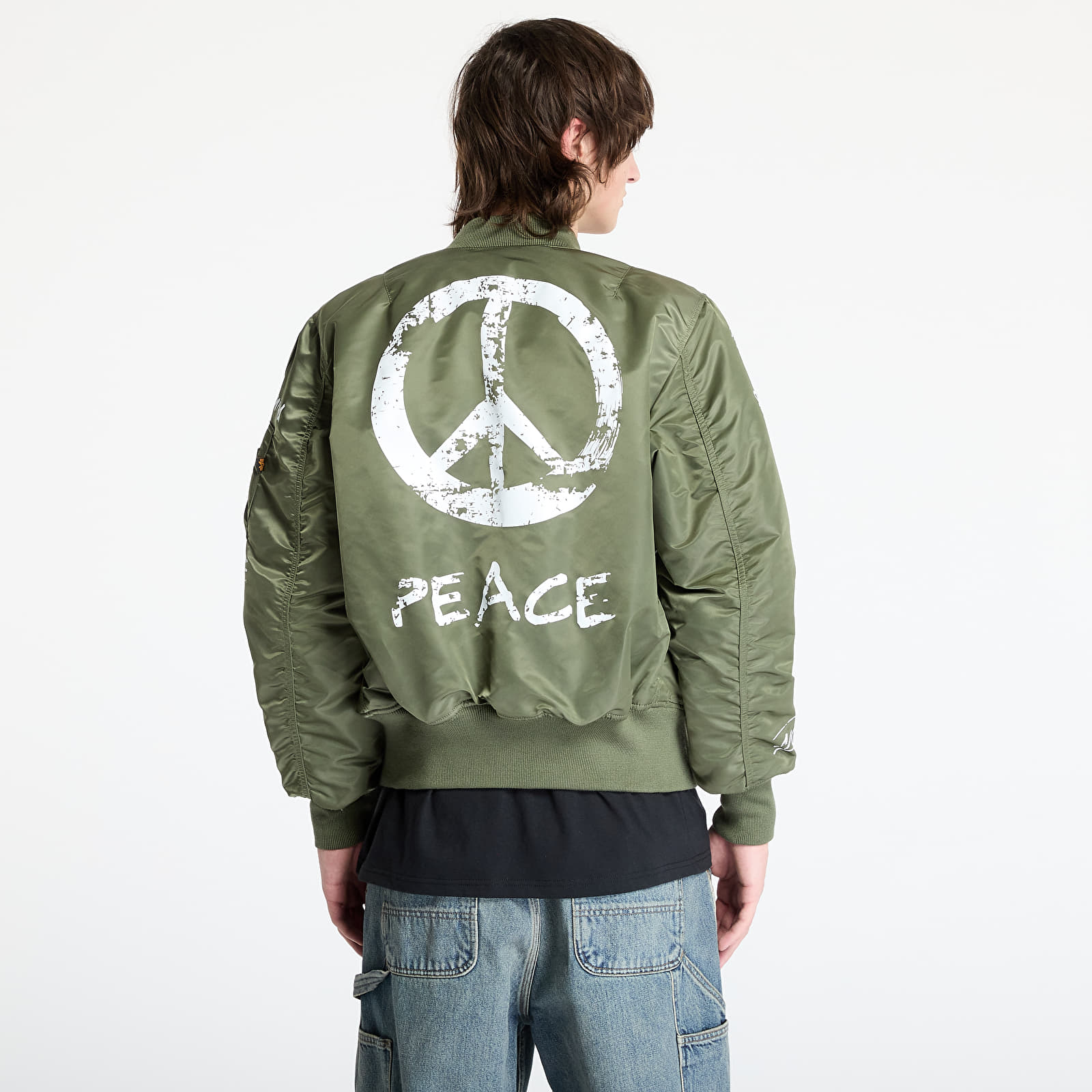 Jachete Alpha Industries MA-1 Peace Sage Green