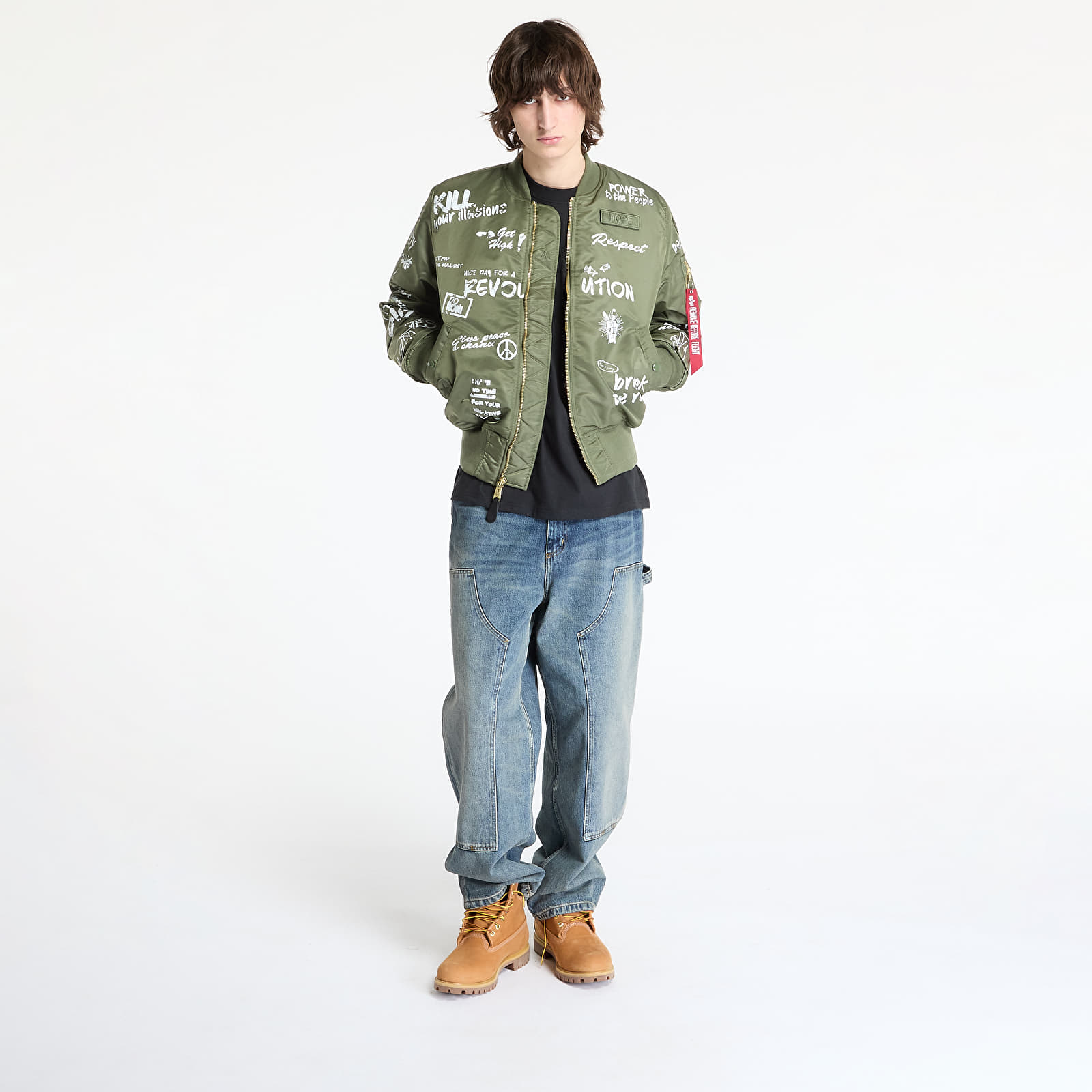 Joped Alpha Industries MA-1 Peace Sage Green