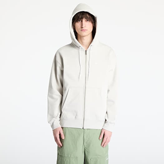 Sweatshirt Nike Solo Swoosh Men's Full-Zip Hoodie Light Bone/ White