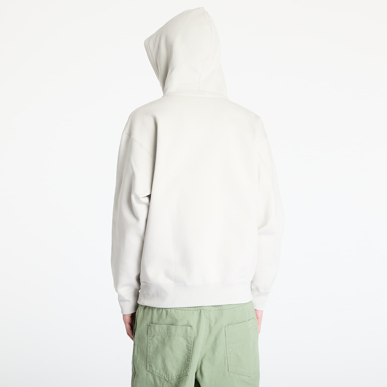 Sudaderas Nike Solo Swoosh Men's Full-Zip Hoodie Light Bone/ White