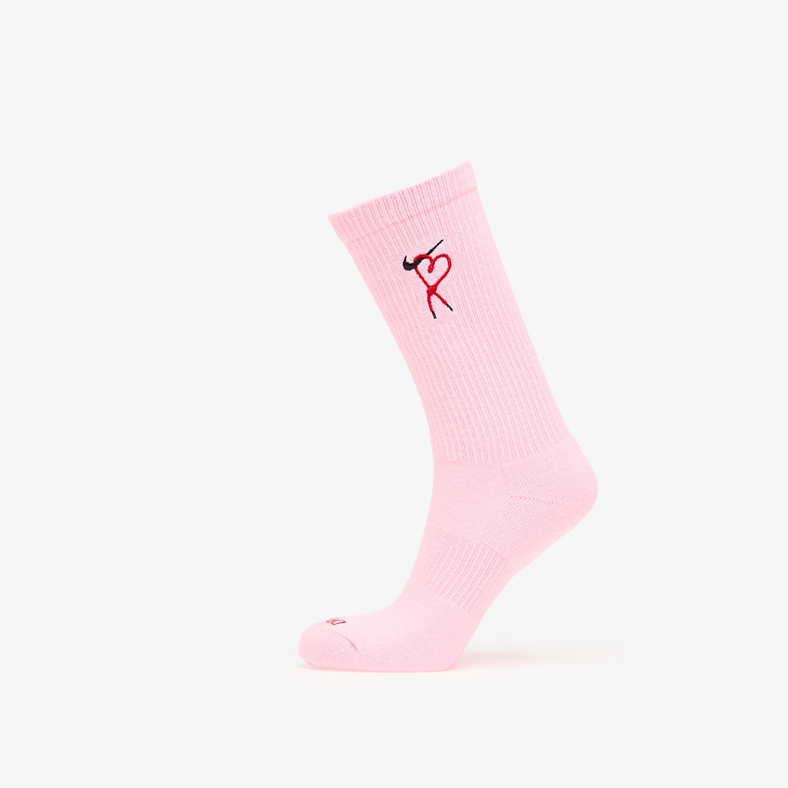 Meeste sokid Nike Everyday Plus Dri-FIT Cushioned Crew Socks 1-Pack Pink Foam/ University Red/ Black