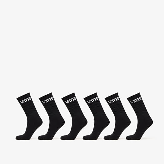 Vans Classic Crew Socks 6-Pack Black