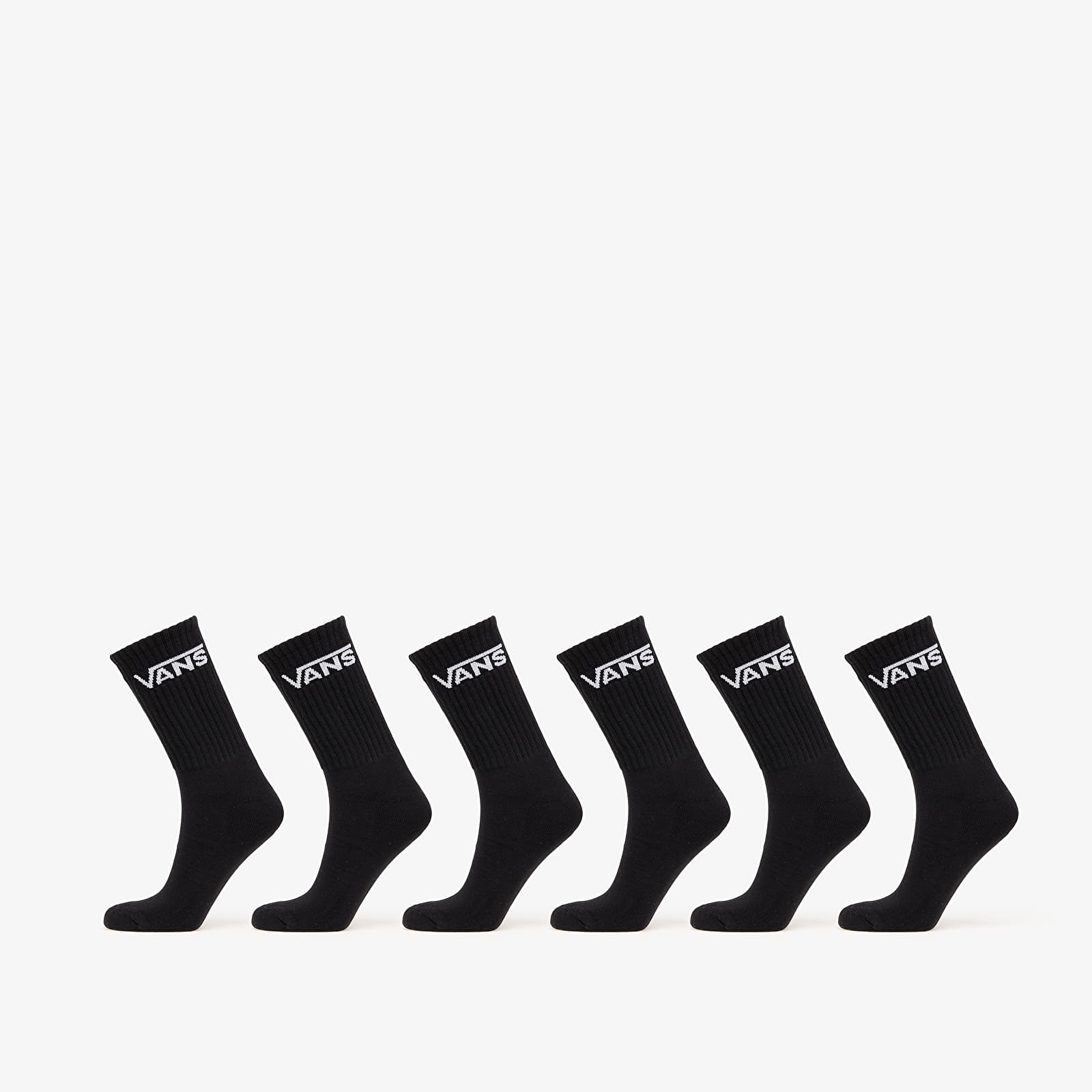 Ponožky Vans Classic Crew Socks 6-Pack Black