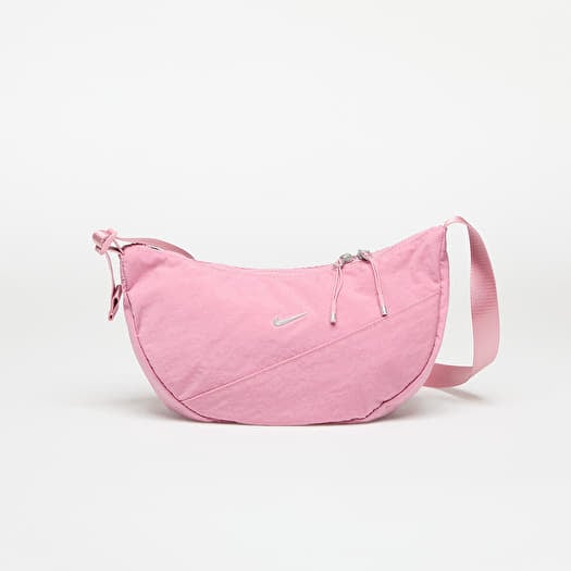 Geantă Nike Aura Crescent Crossbody Bag Elemental Pink/ Matte Silver