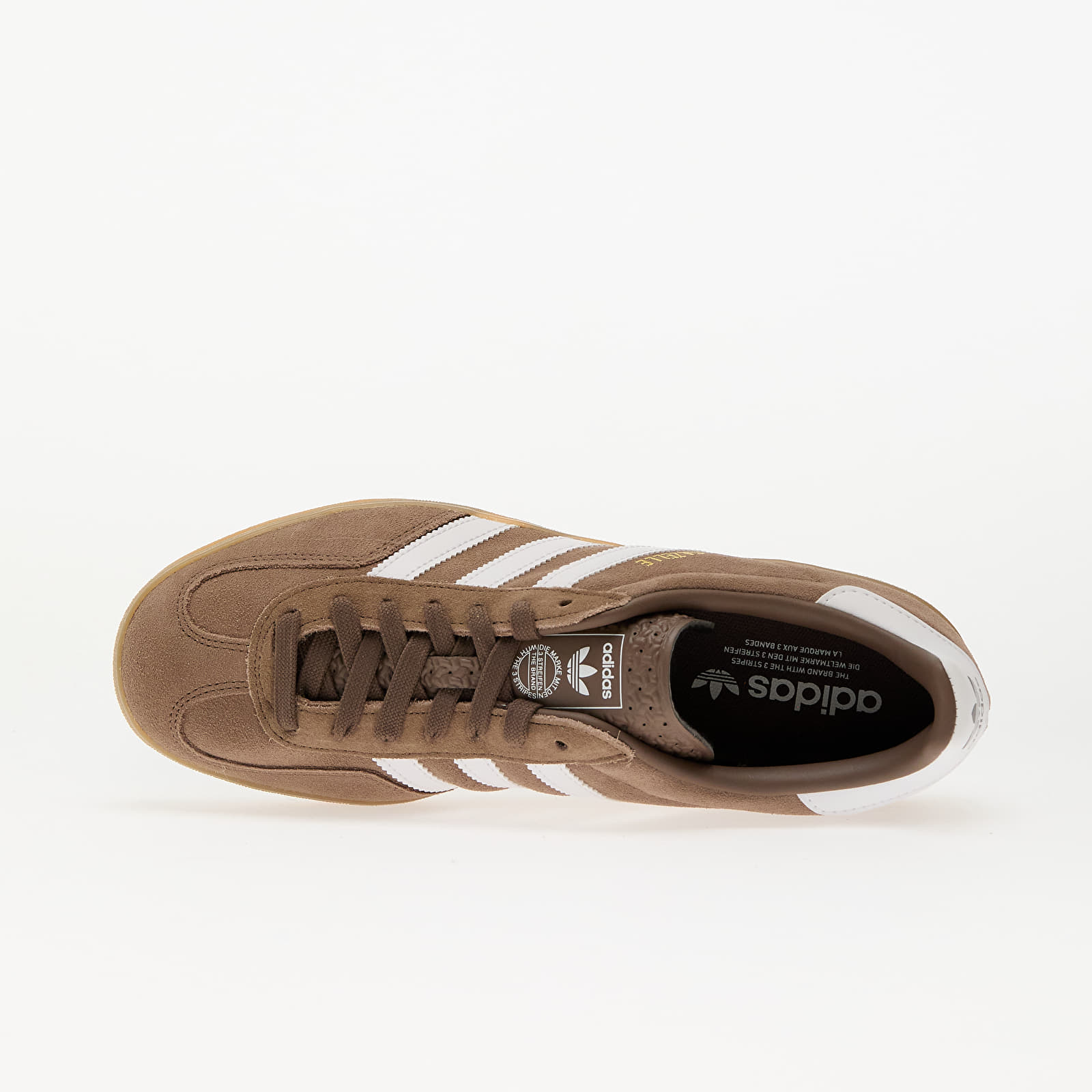 Meeste tossud ja kingad adidas Gazelle Indoor Earth Strata/ Ftw White/ Gold Metallic