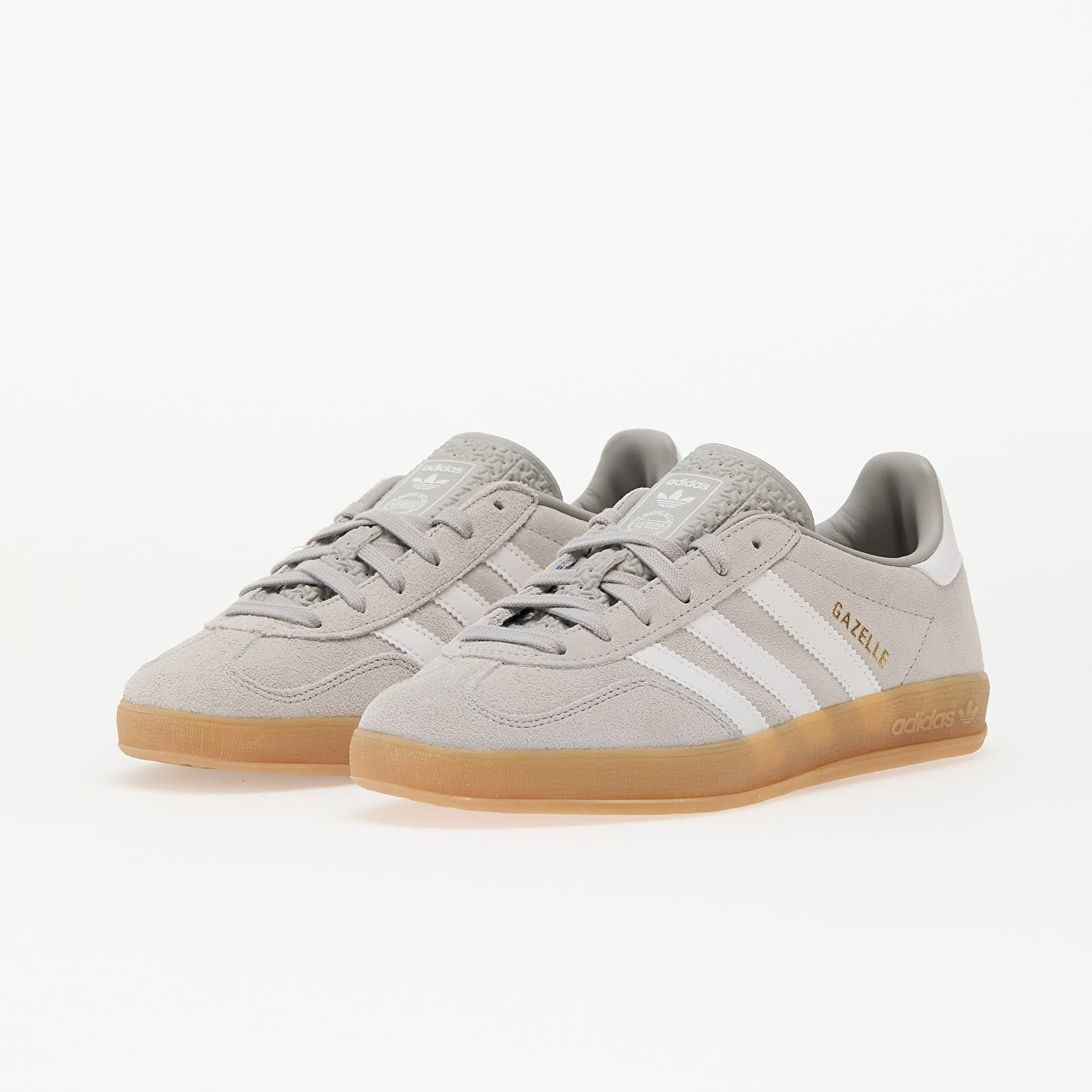 Men's sneakers and shoes adidas Gazelle Indoor Grey Two/ Ftw White/ Gold Metallic