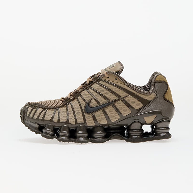 スニーカー Nike Women's Shox TL Khaki Nike W Shox TL Khaki/ Off Noir-Ironstone | Queens