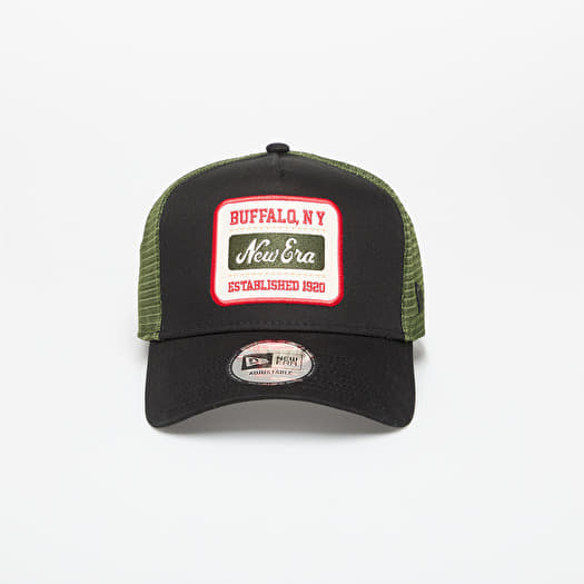 Cap New Era 9FORTY A-Frame Trucker Patch Black/ New Olive