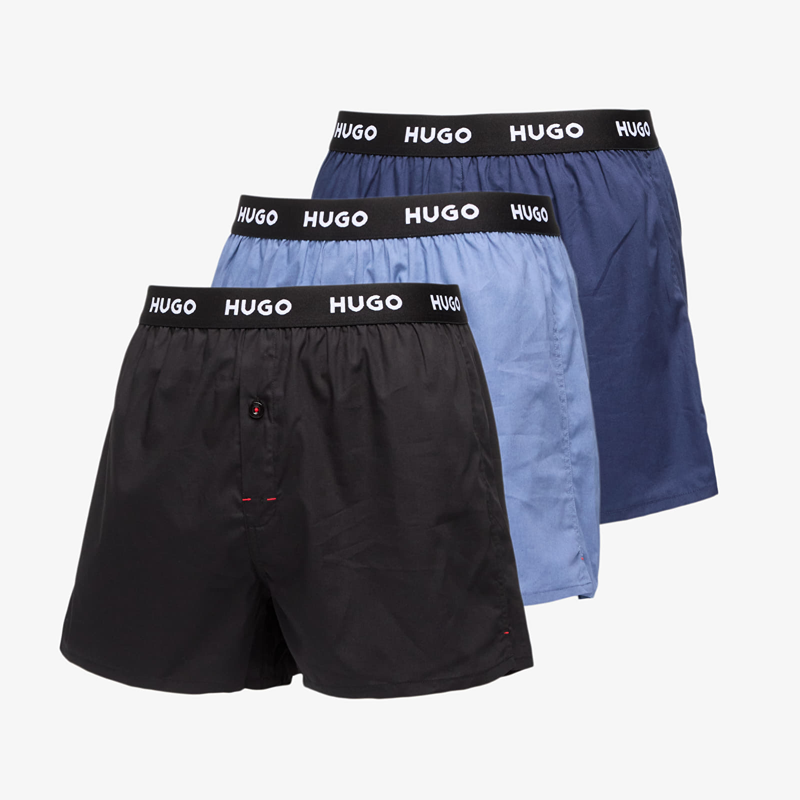 Boxerky Hugo Boss Pure Cotton Woven Boxer 3-Pack Multicolor
