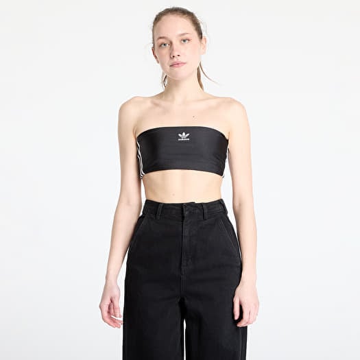 Top adidas 3 Stripes Tube Top Black