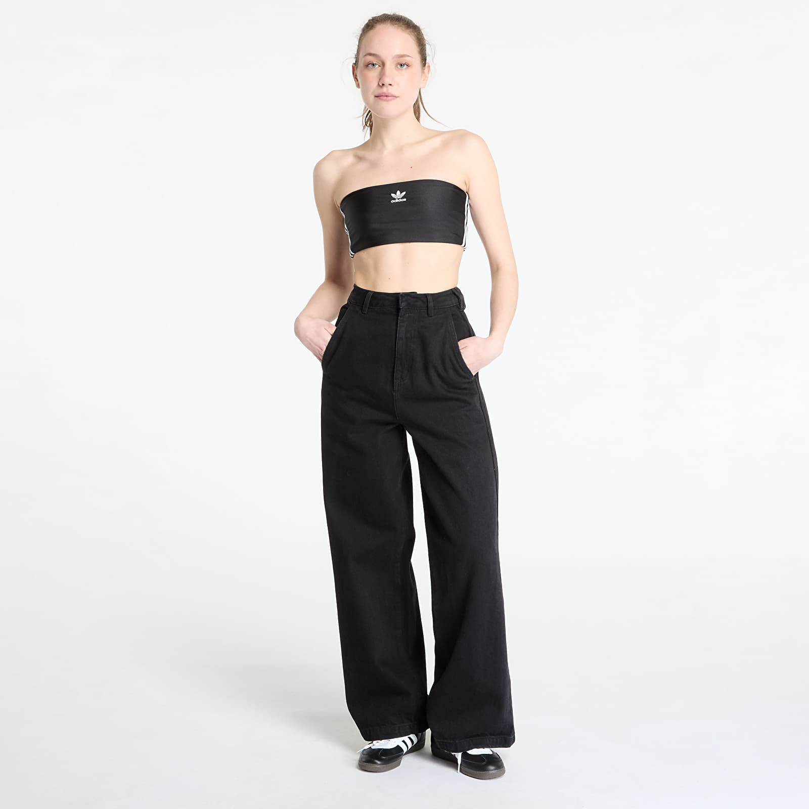 Toppe adidas 3 Stripes Tube Top Black