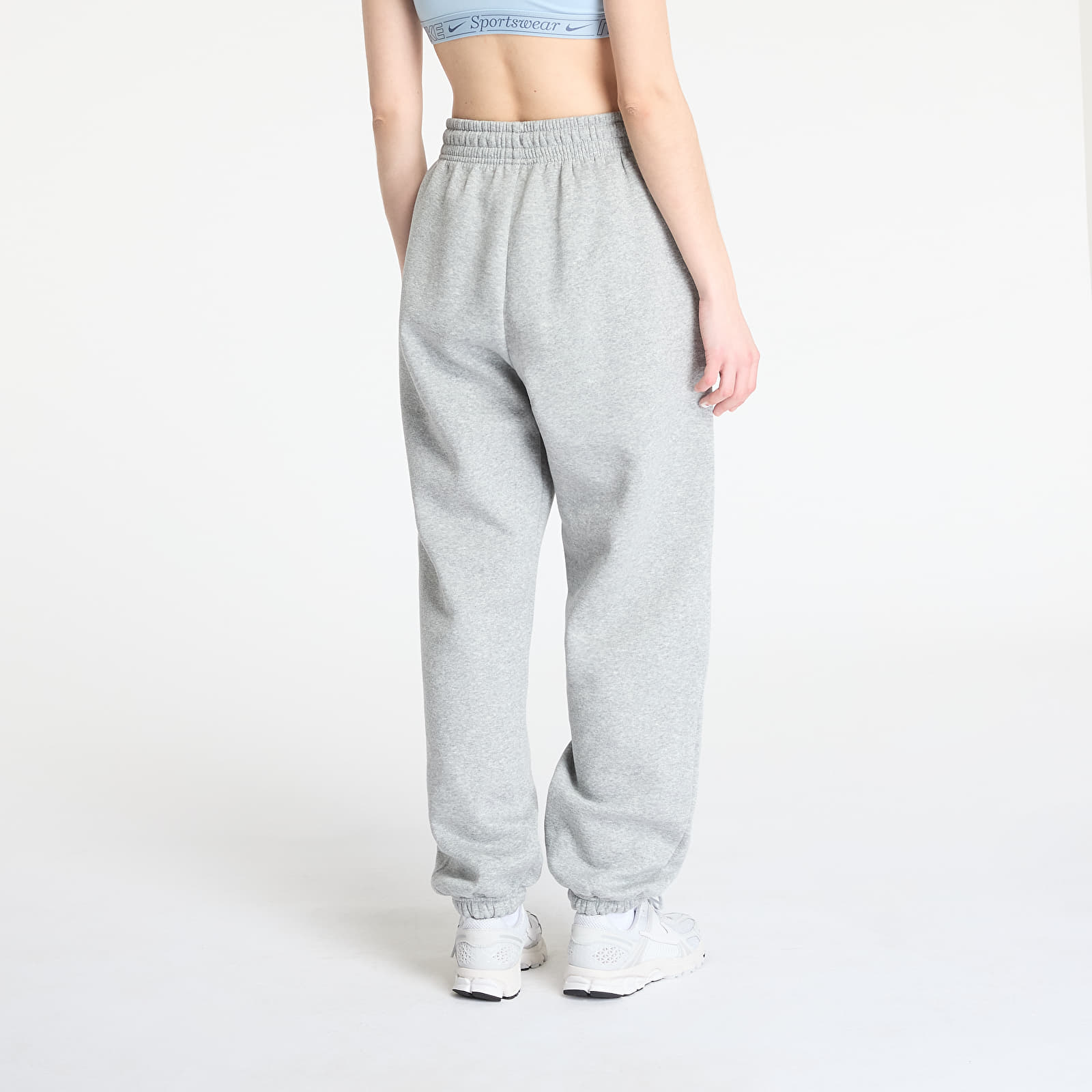 Naiste dressipüksid Nike Sportswear Phoenix Fleece Women's High-Waisted Oversized Sweatpants Dark Grey Heather/ Sail