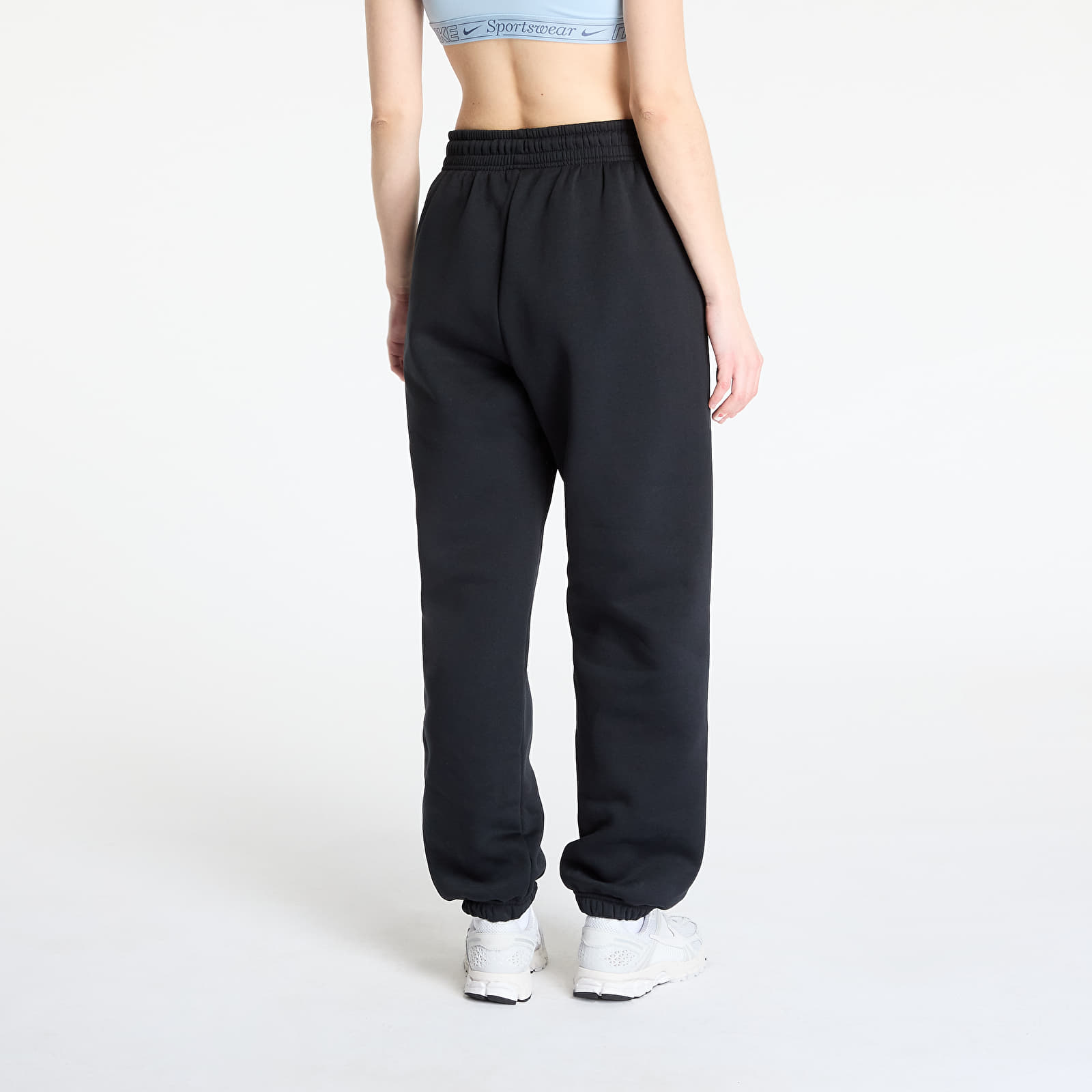 Ženske trenirke Nike Sportswear Phoenix Fleece Women's High-Waisted Oversized Sweatpants Black/ Sail