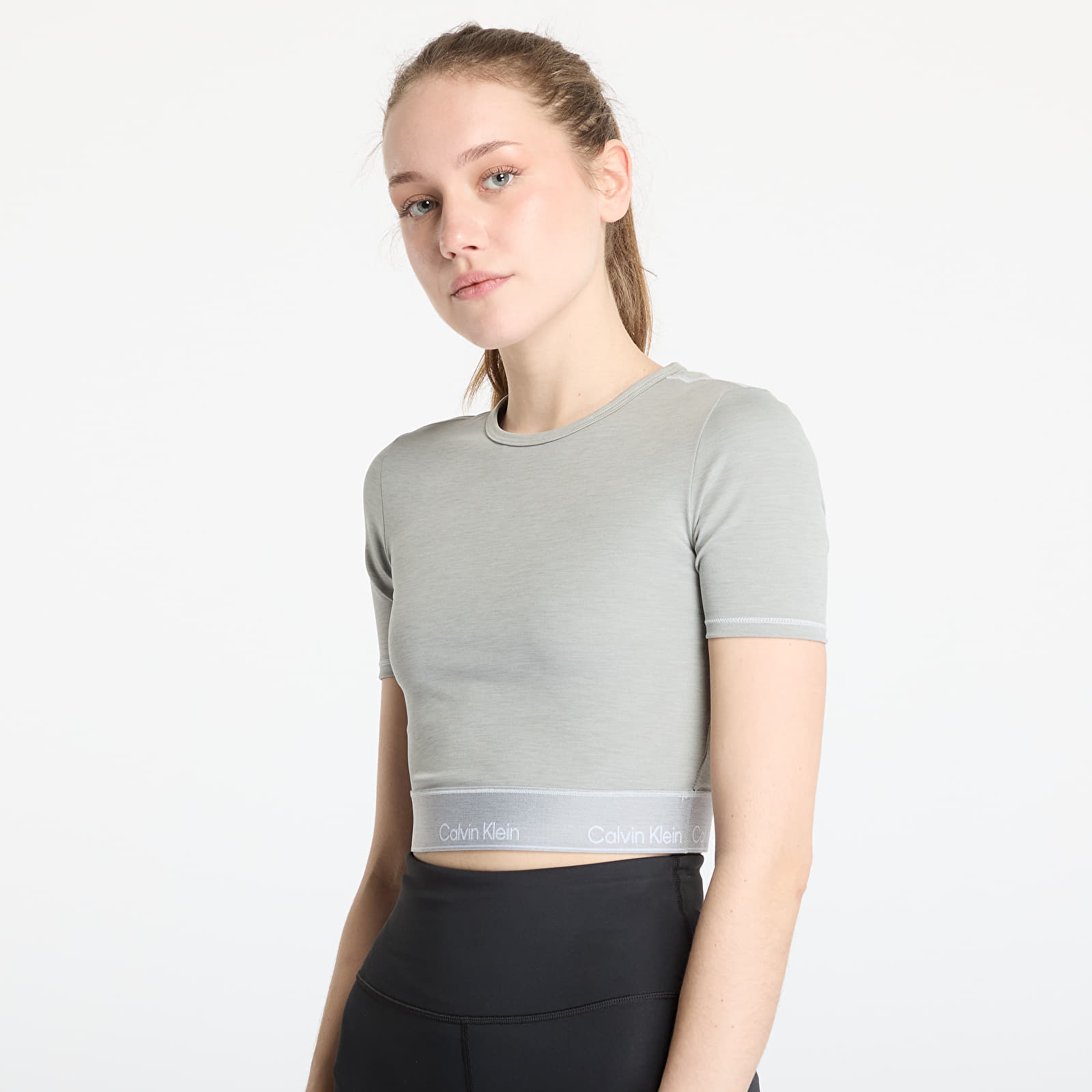 Koszulki damskie Calvin Klein Sport Wo Short Sleeve T-Shirt Grey Heather