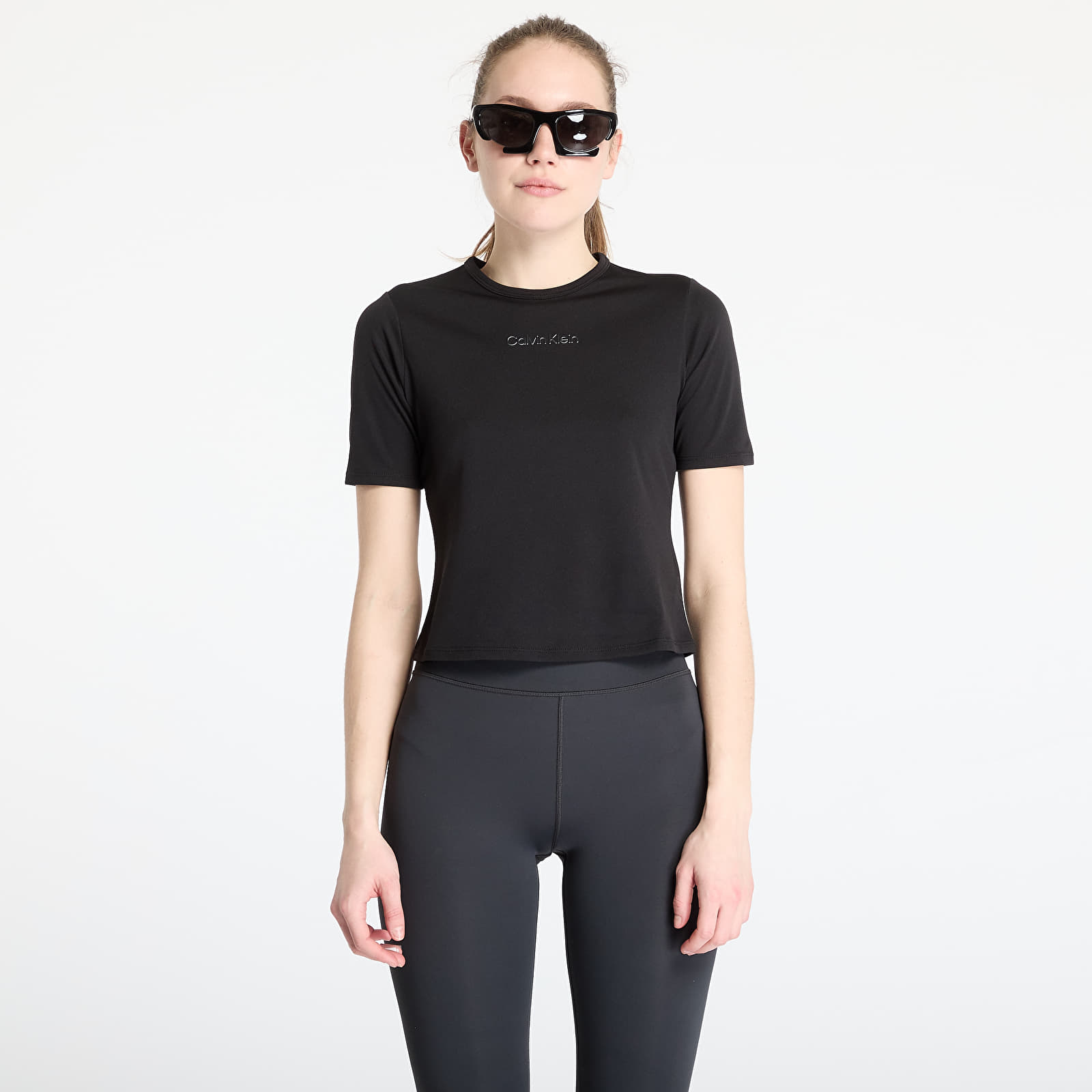Women's T-shirts Calvin Klein Sport Short Sleeve Tee Black