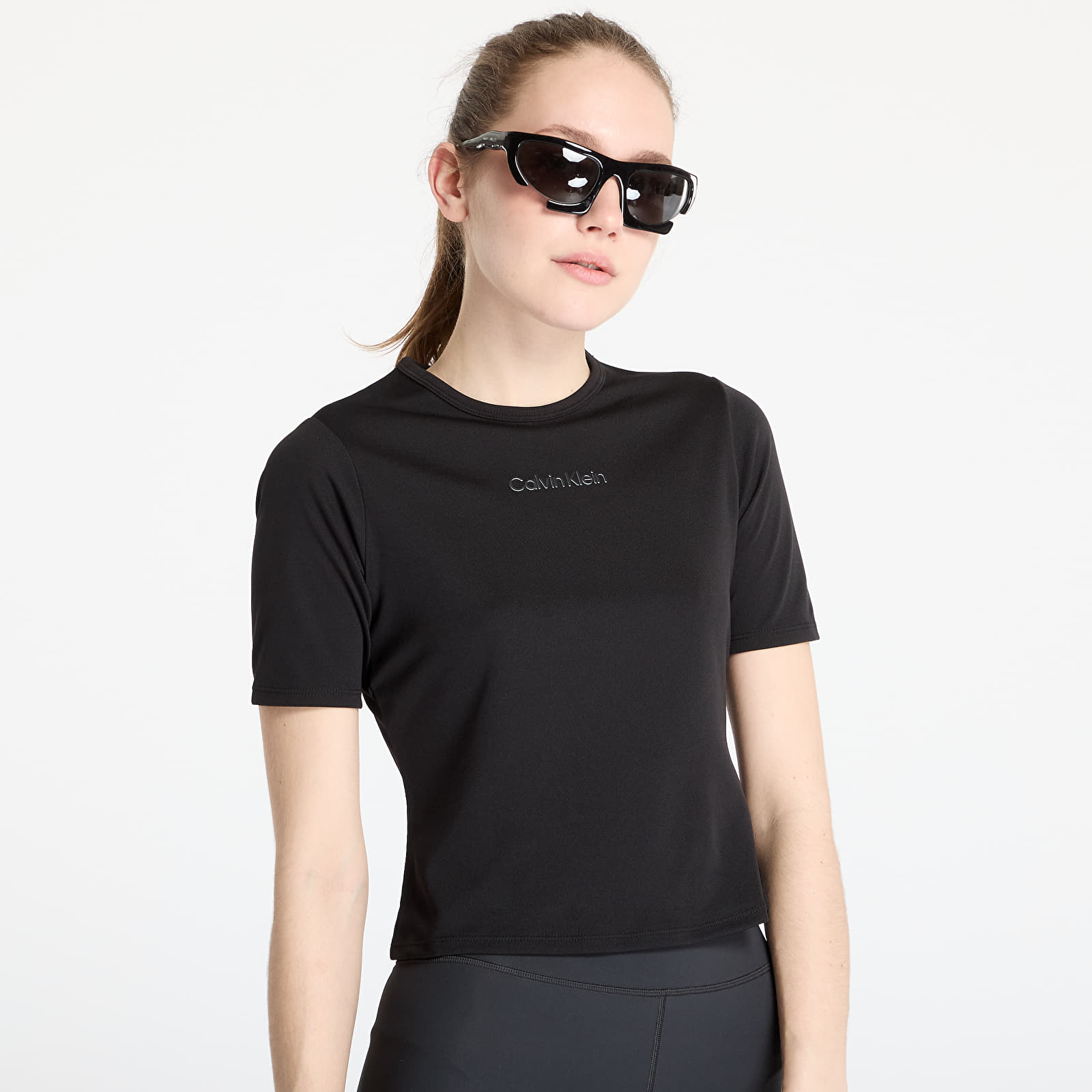 Women's T-shirts Calvin Klein Sport Short Sleeve Tee Black
