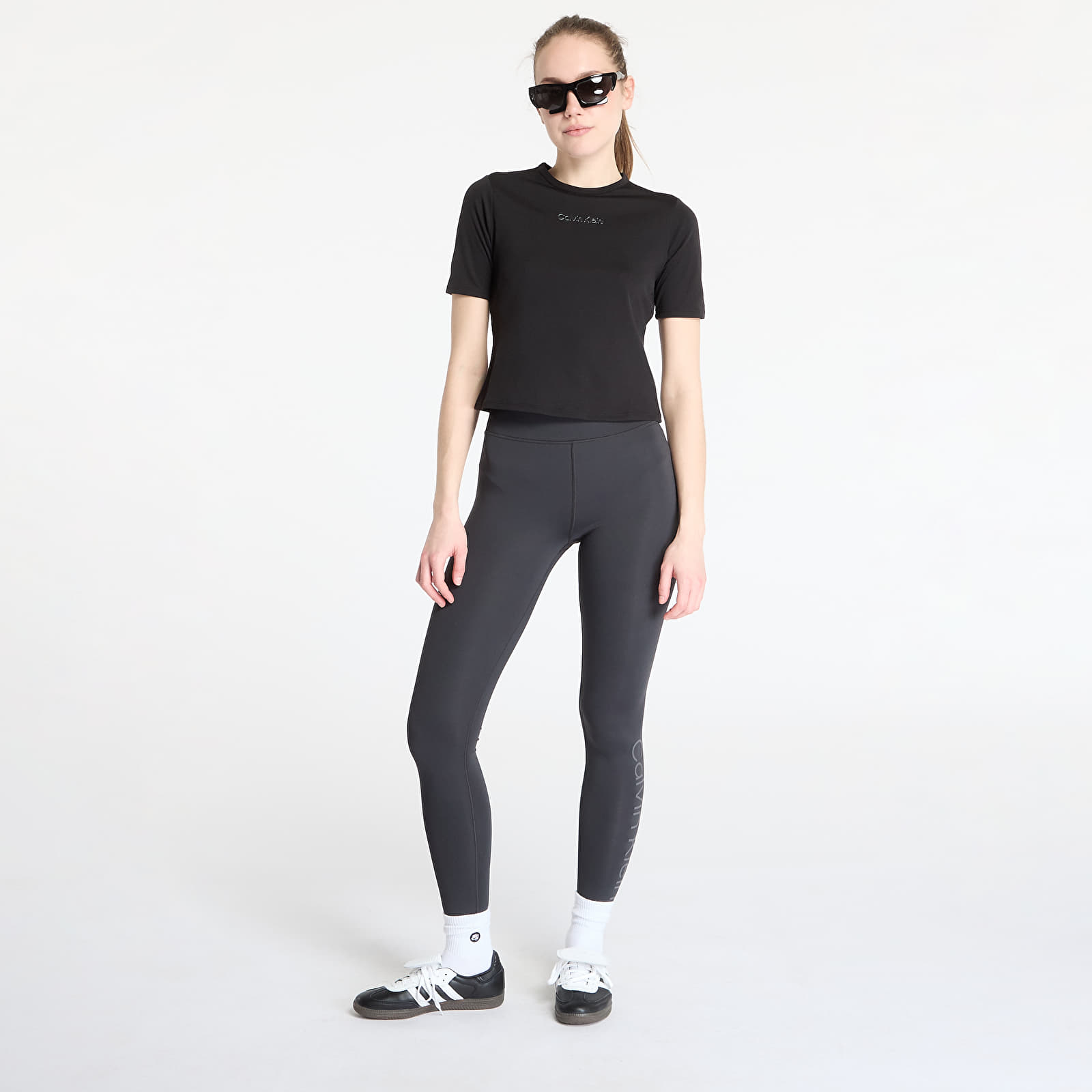 Women's T-shirts Calvin Klein Sport Short Sleeve Tee Black