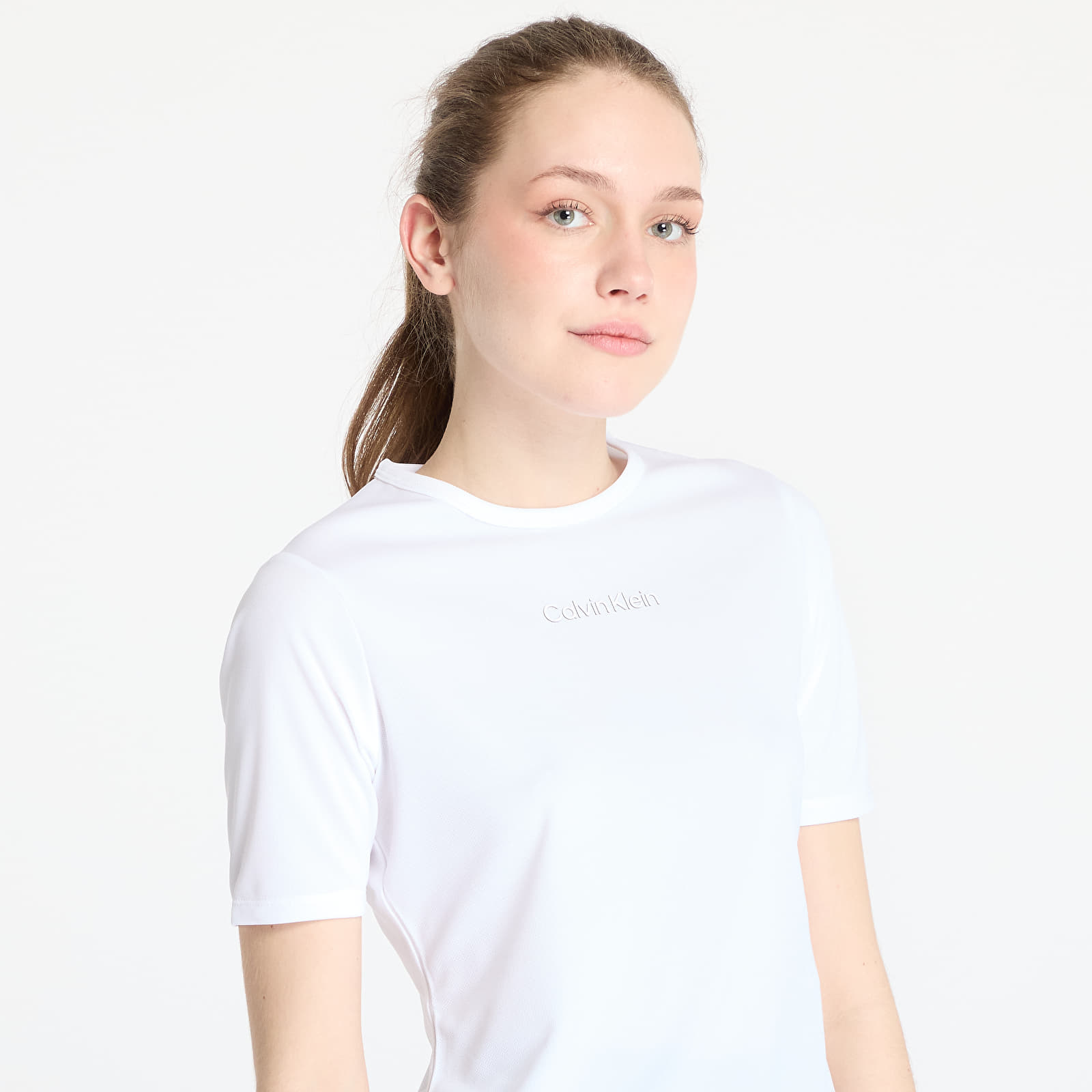 Women's T-shirts Calvin Klein Sport Short Sleeve Tee White