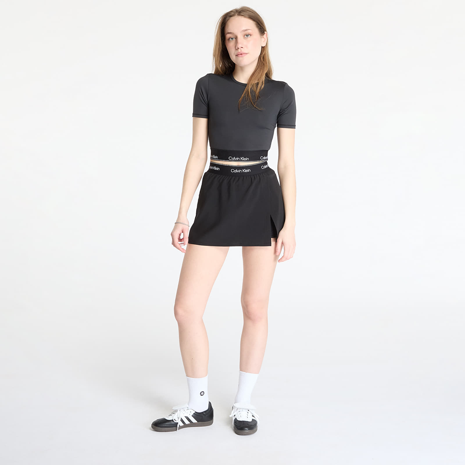Camisetas de mujer Calvin Klein Sport Modern Sport Short Sleeve Tee Black
