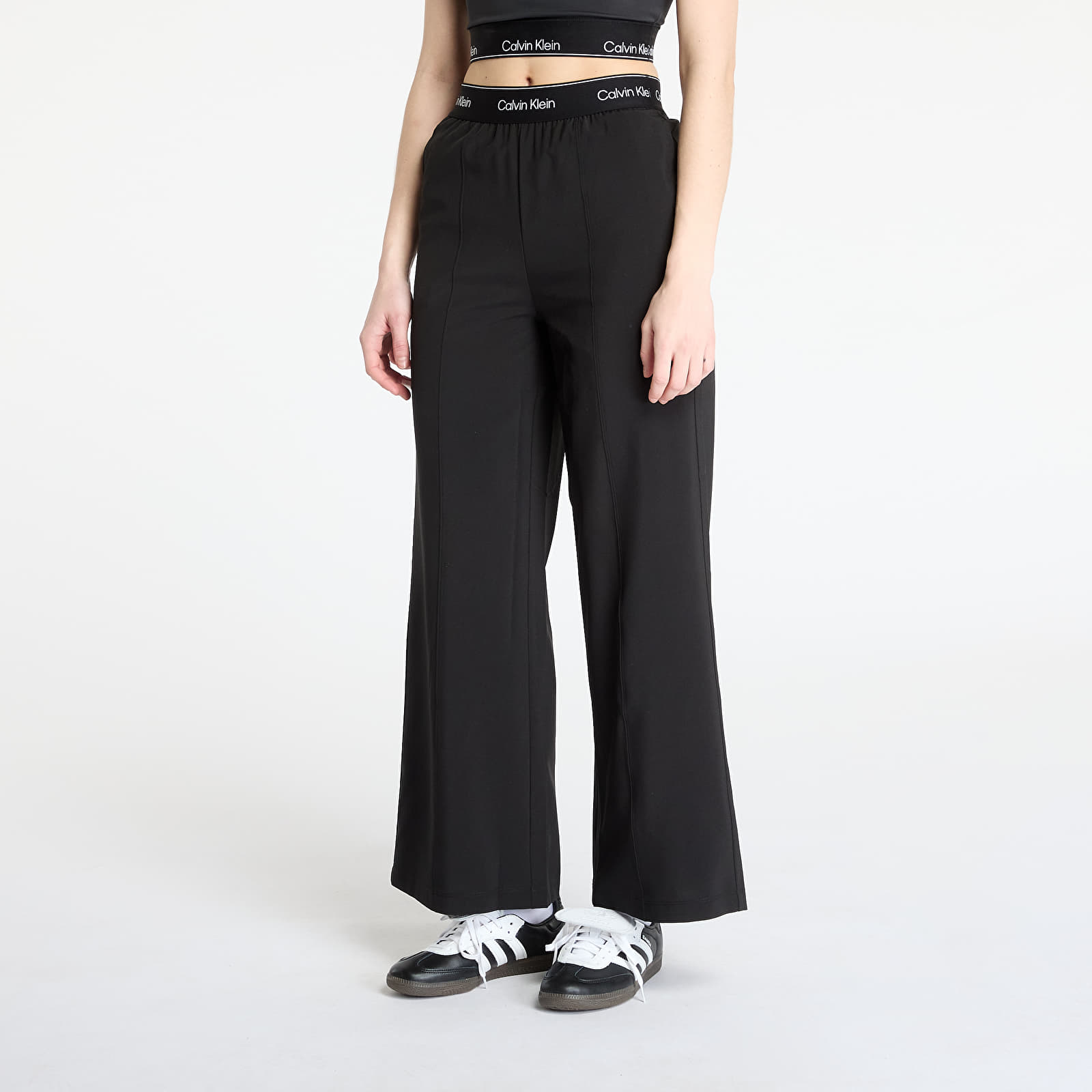 Dámské kalhoty Calvin Klein Sport Wo - Wide Leg Pant Black