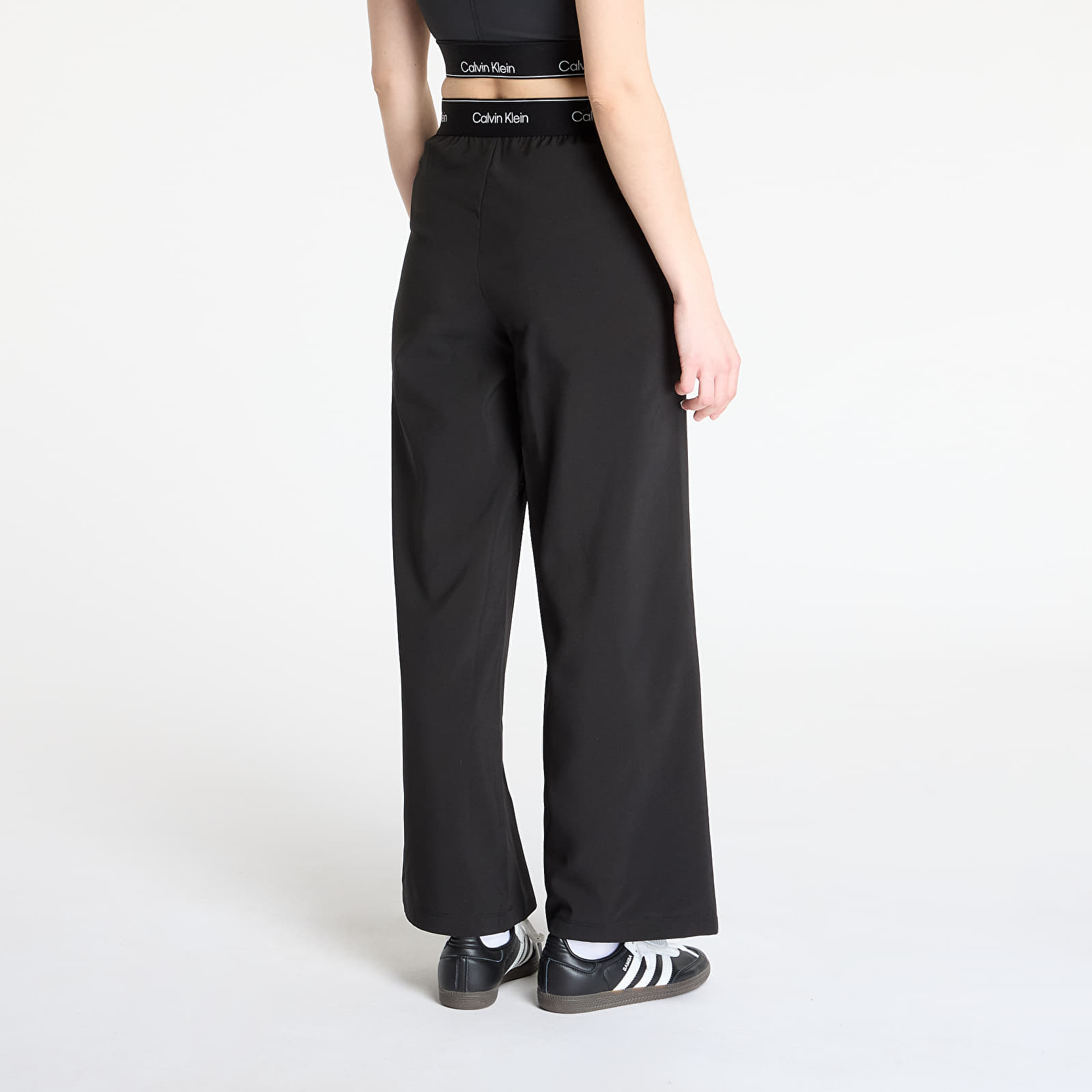 Dámské kalhoty Calvin Klein Sport Wo - Wide Leg Pant Black