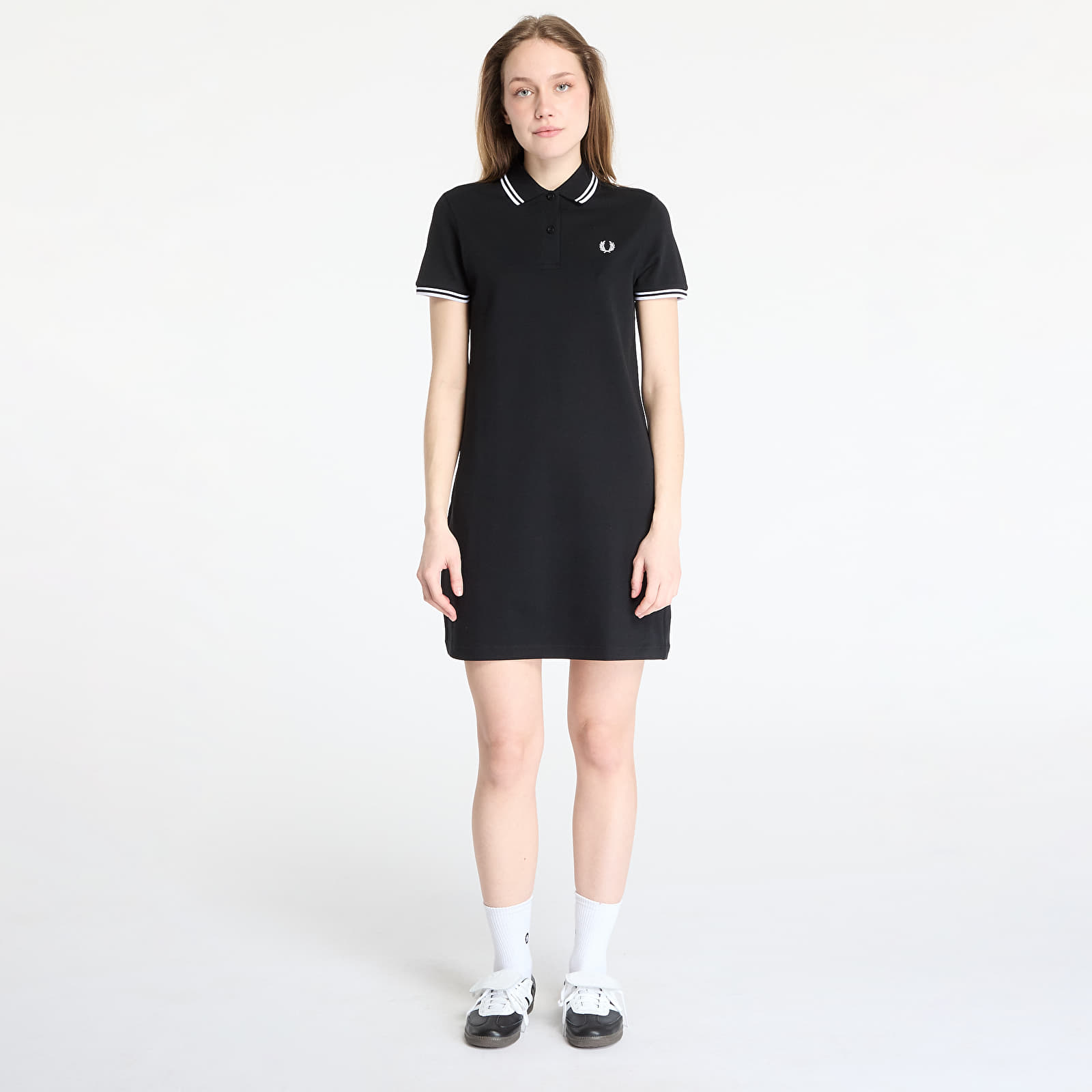 Robes FRED PERRY The Twin Tipped Dress Black