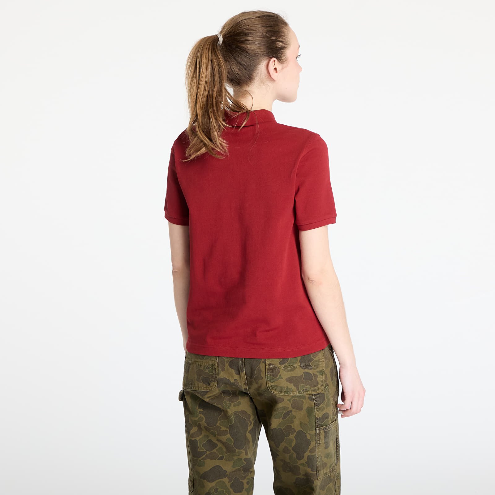 Camisetas de mujer FRED PERRY The Shirt Burnt Red / Putty Pink