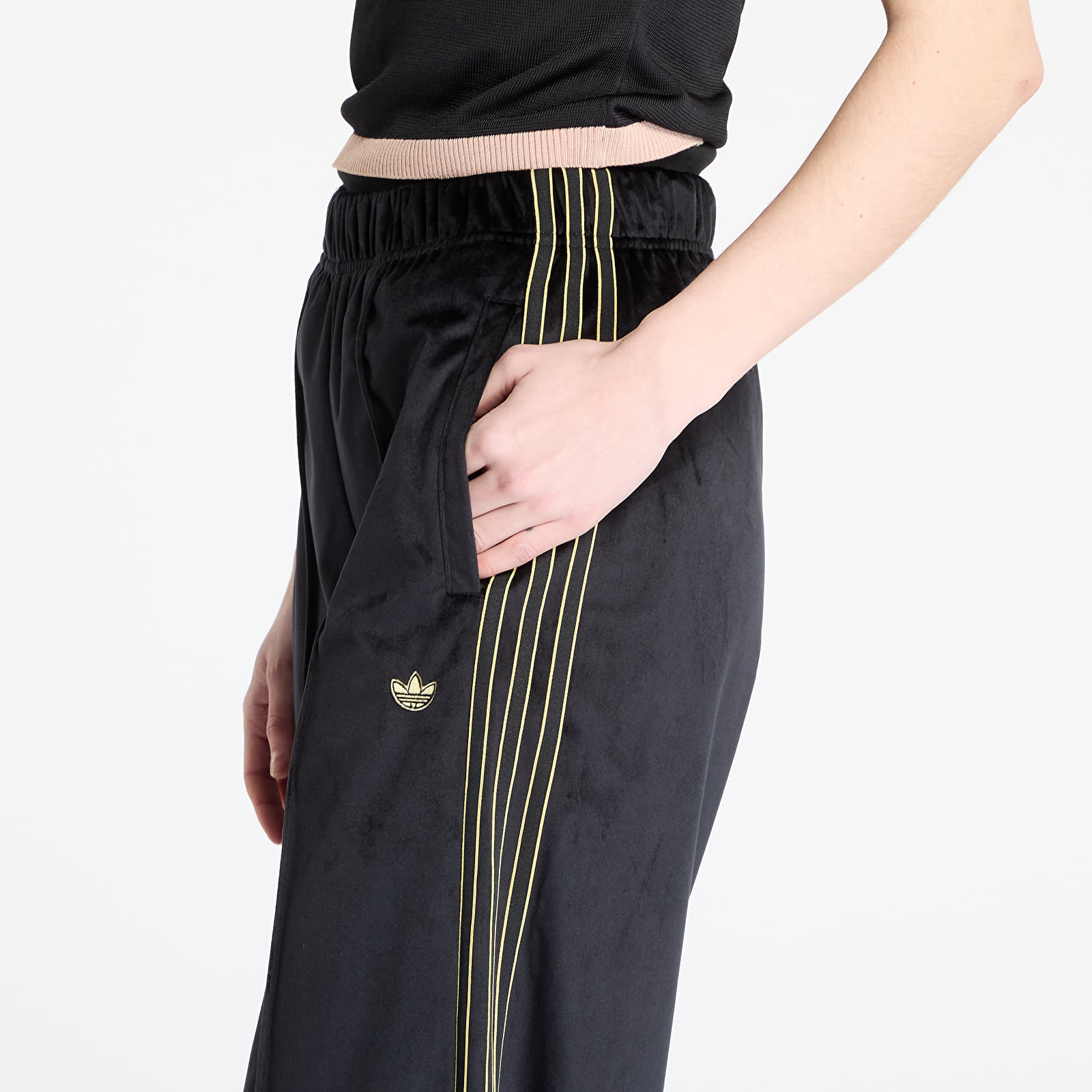 Women's Sweatpants adidas Velour Track Pant Black/ Black