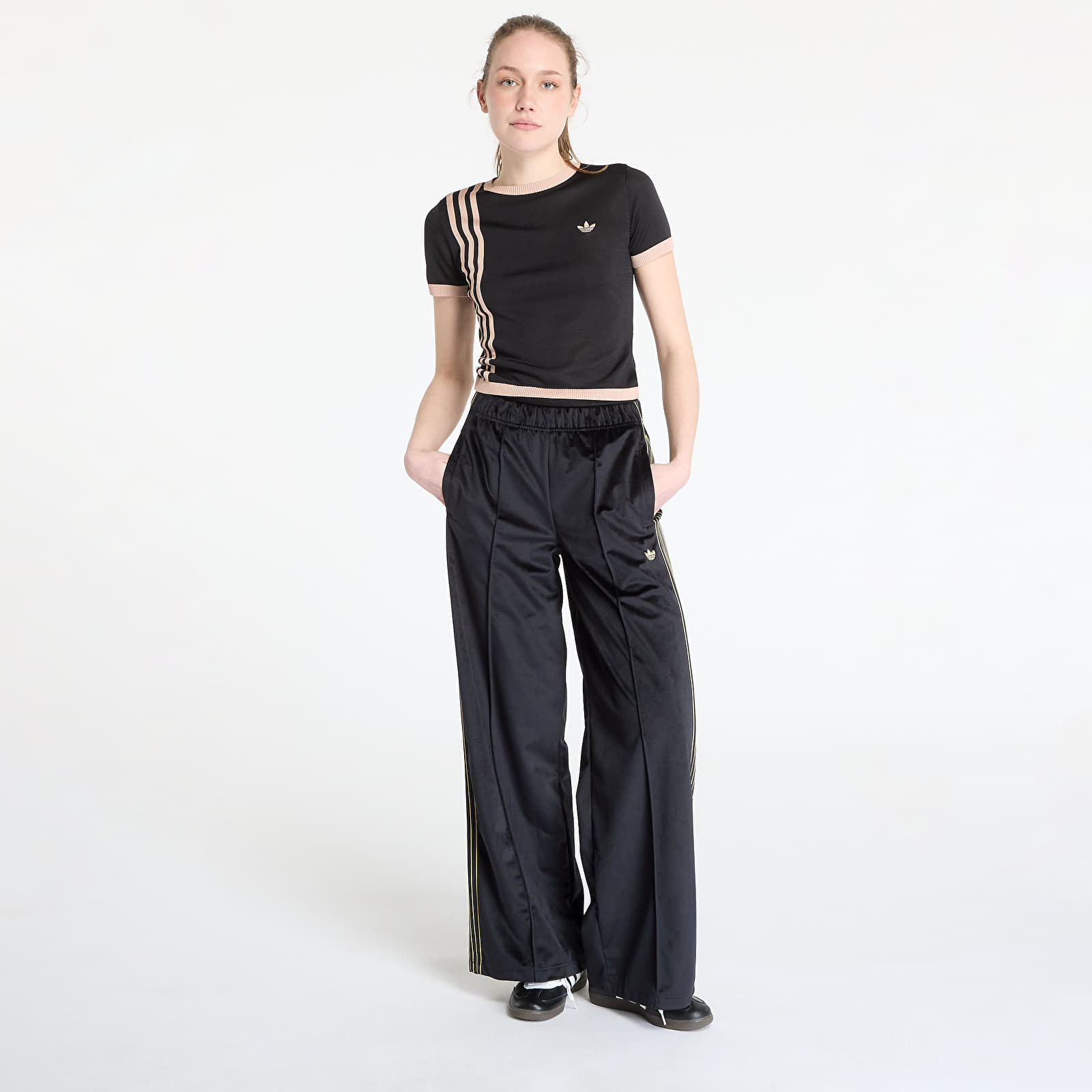 Women's Sweatpants adidas Velour Track Pant Black/ Black