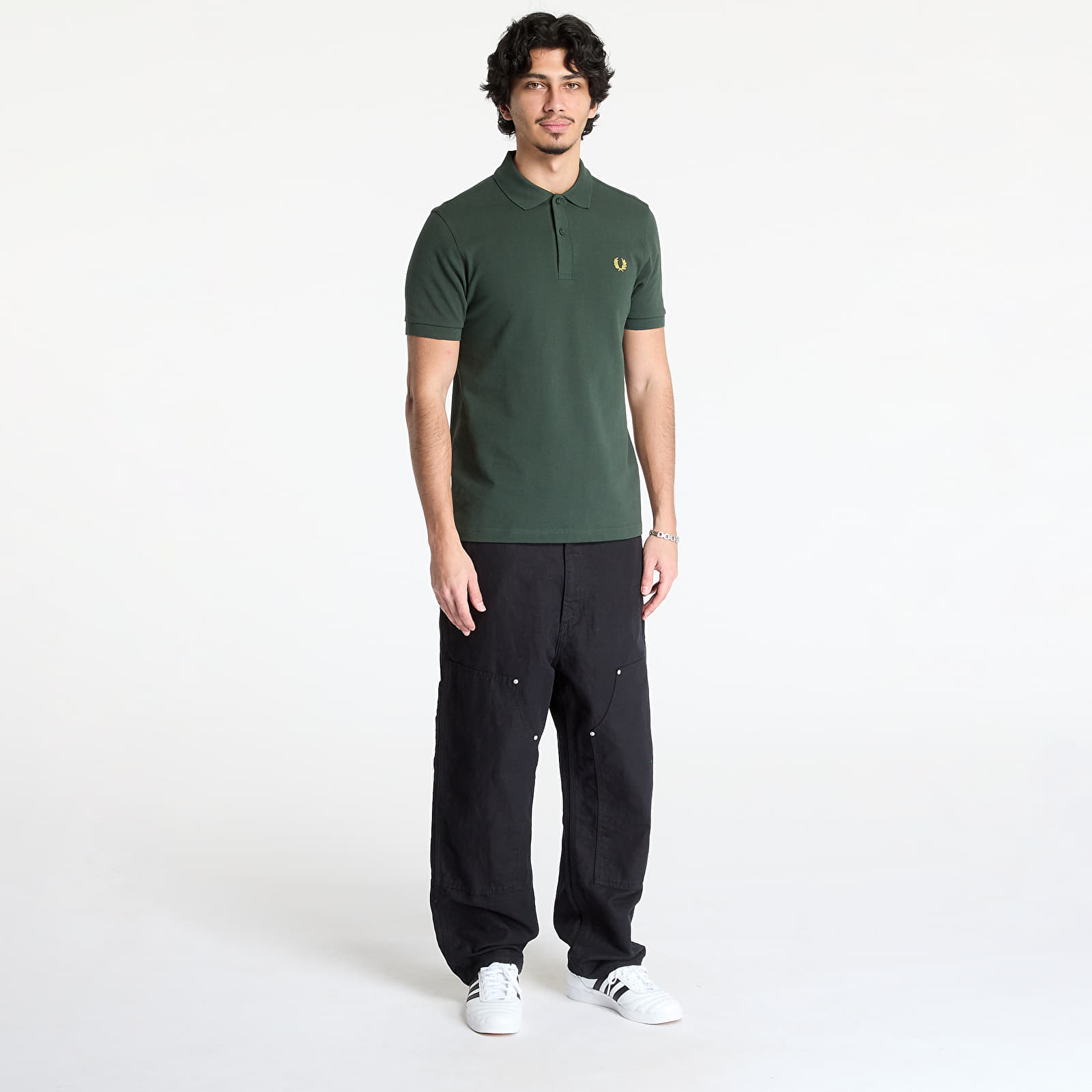 T-Shirts Männer FRED PERRY The Shirt Court Green / Honeycomb