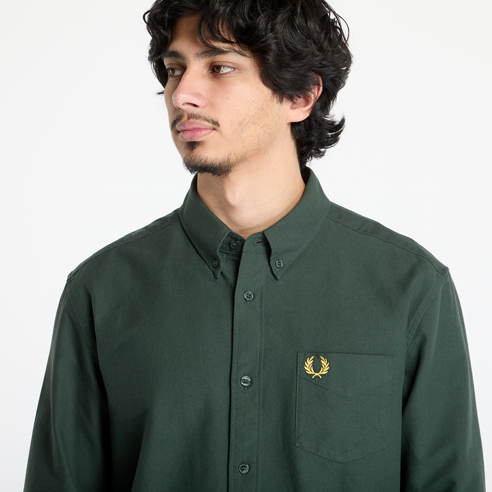 Overhemden FRED PERRY Oxford Shirt Court Green
