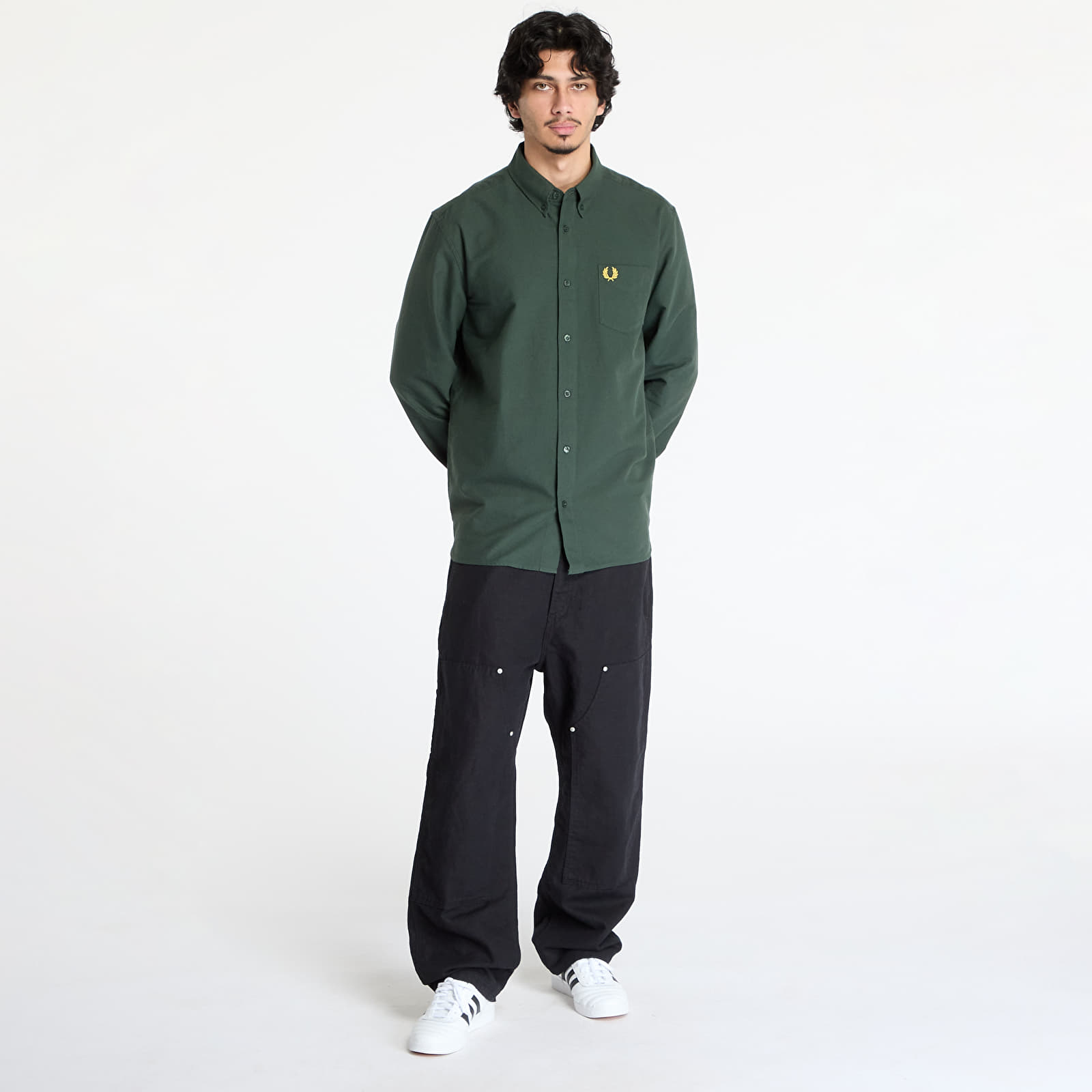 Overhemden FRED PERRY Oxford Shirt Court Green