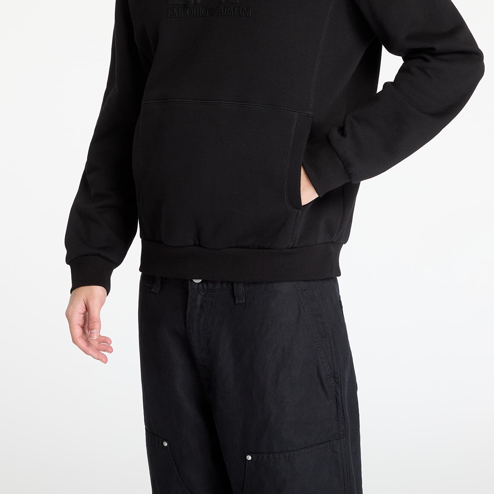 Mikine EA7 Emporio Armani Train Visibility M Hoodie Rn B Black