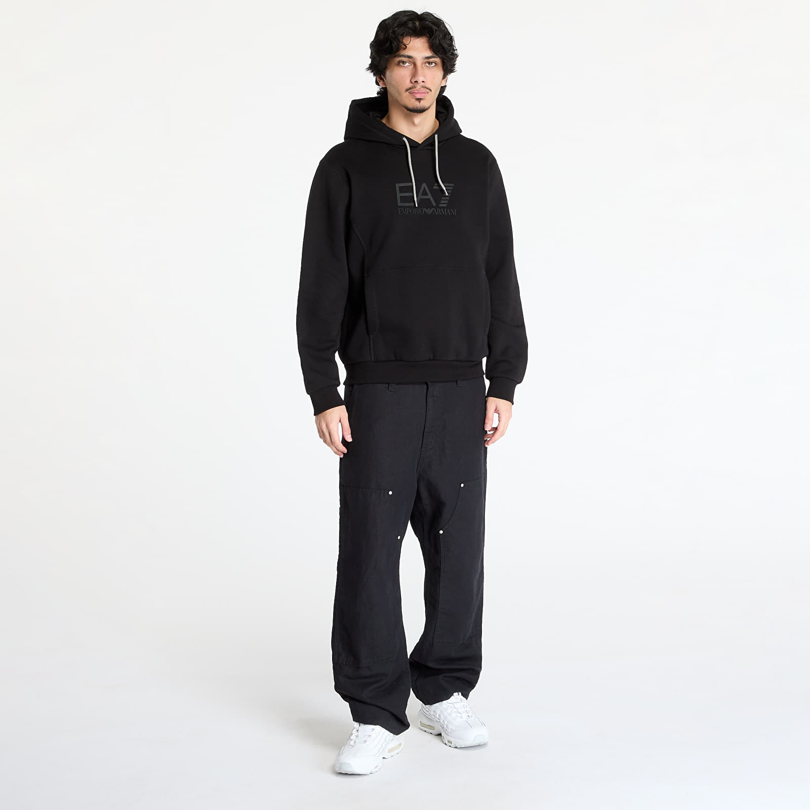 Mikine EA7 Emporio Armani Train Visibility M Hoodie Rn B Black
