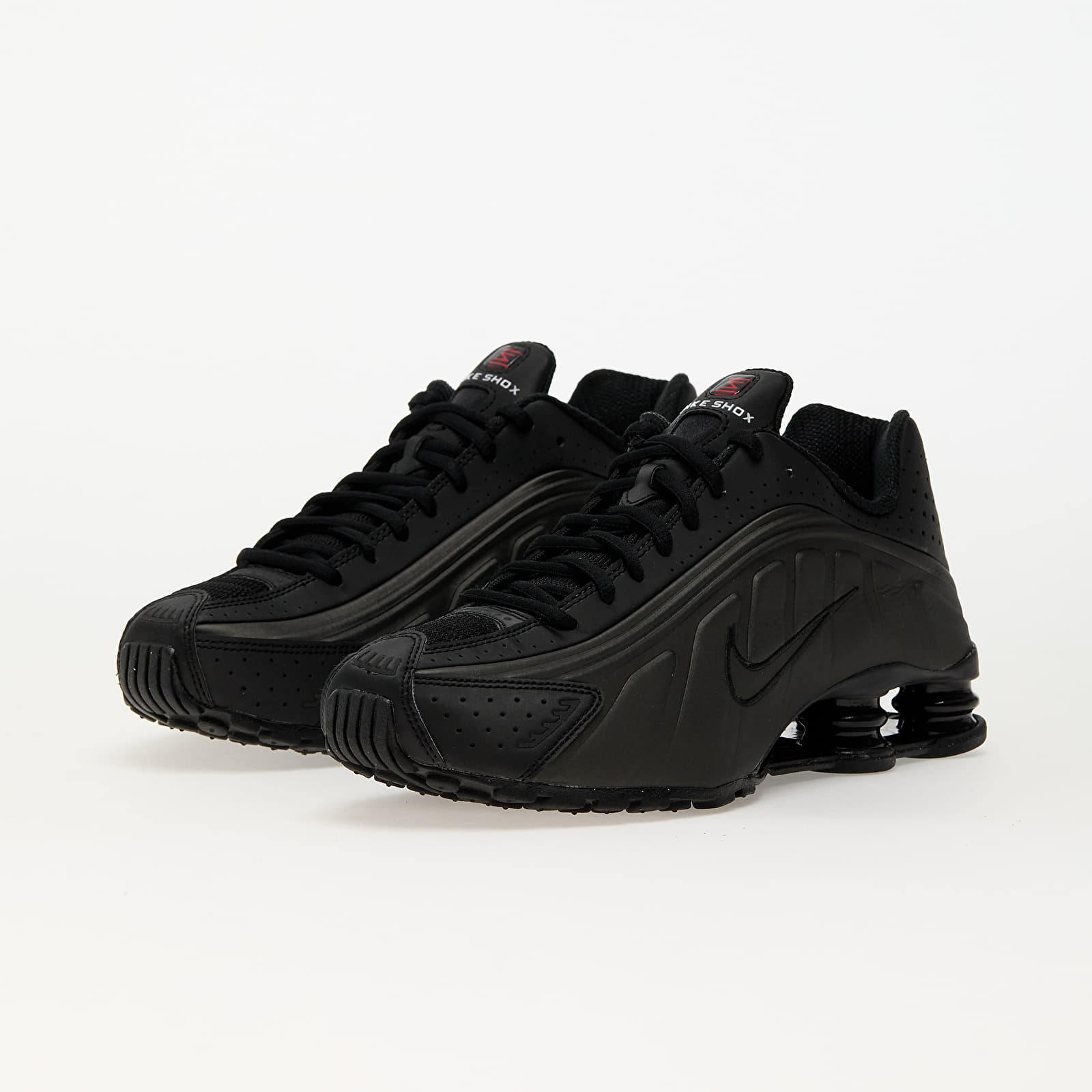 Vīriešu čības un apavi Nike Shox R4 Black/ Black-Black-Bright Crimson
