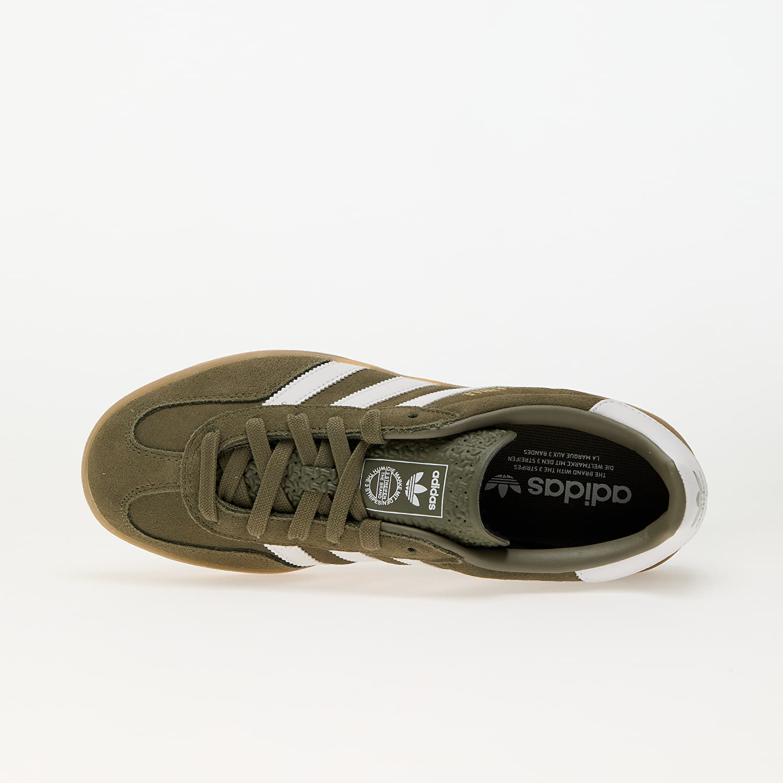 Meeste tossud ja kingad adidas Gazelle Indoor Olive Strata/ Ftw White/ Gold Metallic