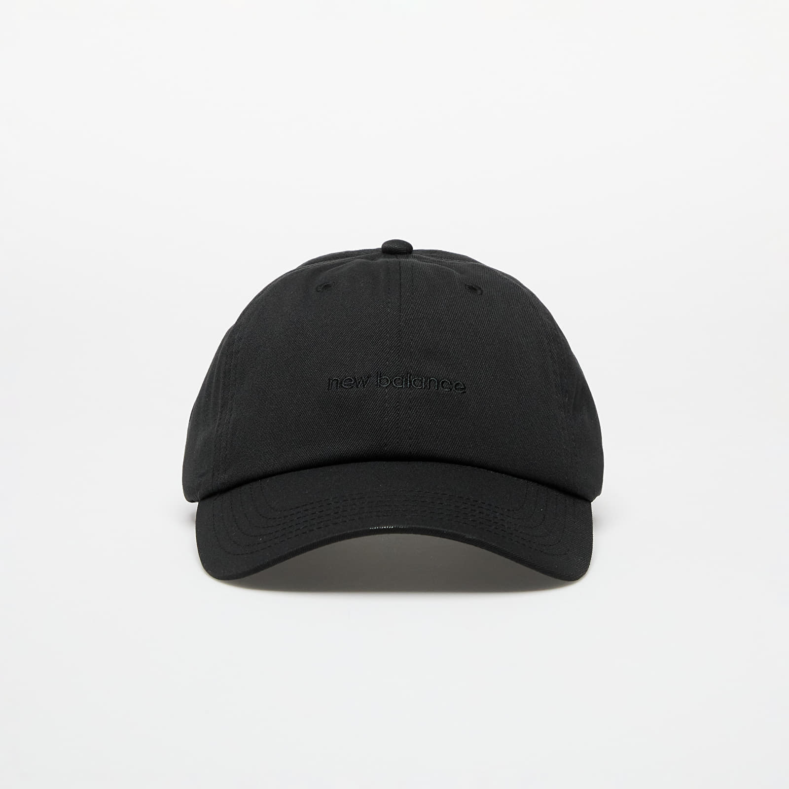 New Balance Womens 6 Panel Linear Logo Cap Black Universal