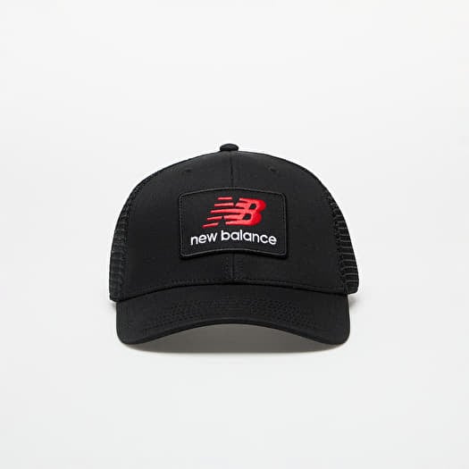 Pet New Balance Stacked Patch Logo Trucker Cap Black