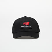 New Balance Stacked Patch Logo Trucker Cap Black