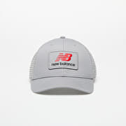 New Balance Stacked Patch Logo Trucker Cap Grey