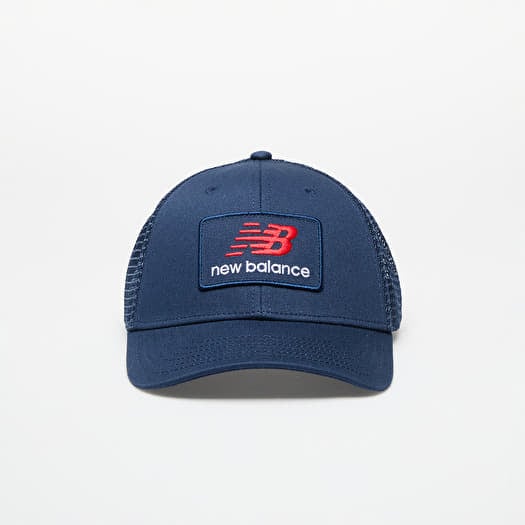 Kapa New Balance Stacked Patch Logo Trucker Cap Blue