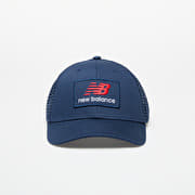 New Balance Stacked Patch Logo Trucker Cap Blue