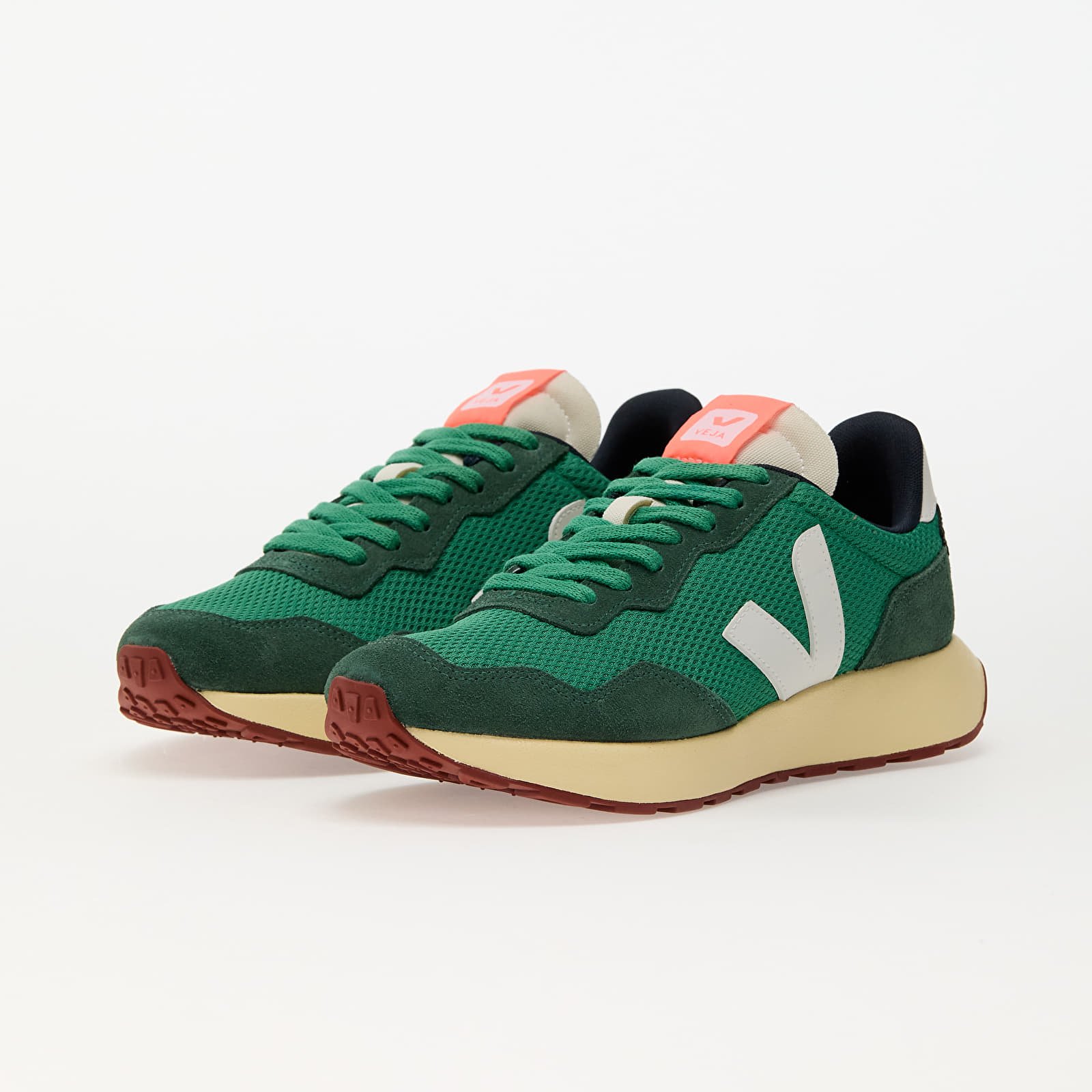 Men's sneakers and shoes Veja Paulistana Alveomesh Emeraude_White
